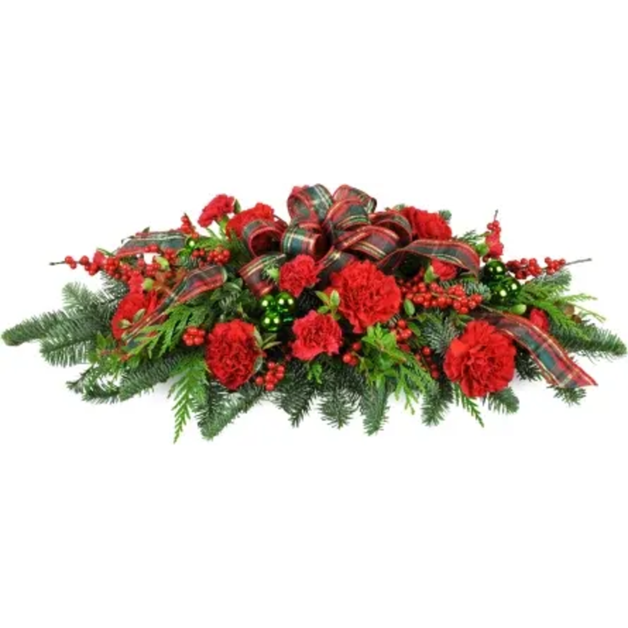 Deck the halls&mdash;and your holiday table too! This festive red and green