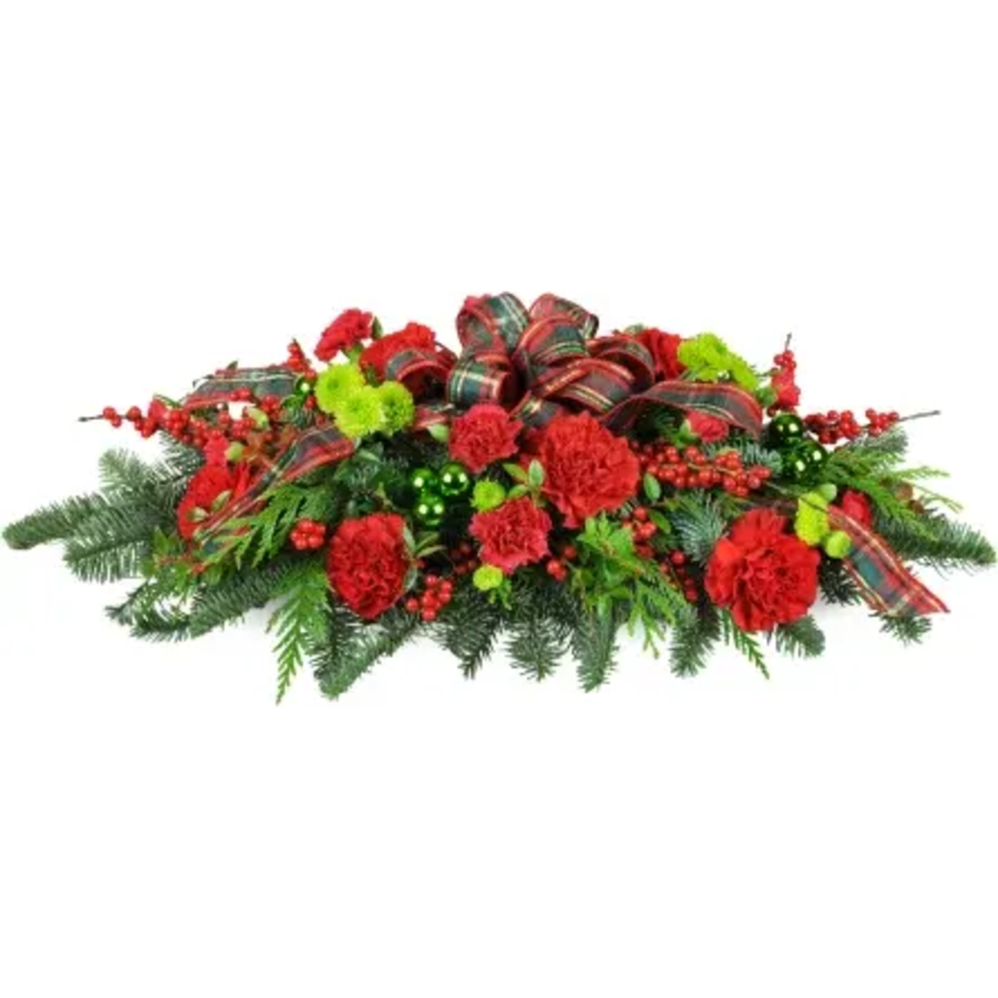 Deck the halls&mdash;and your holiday table too! This festive red and green