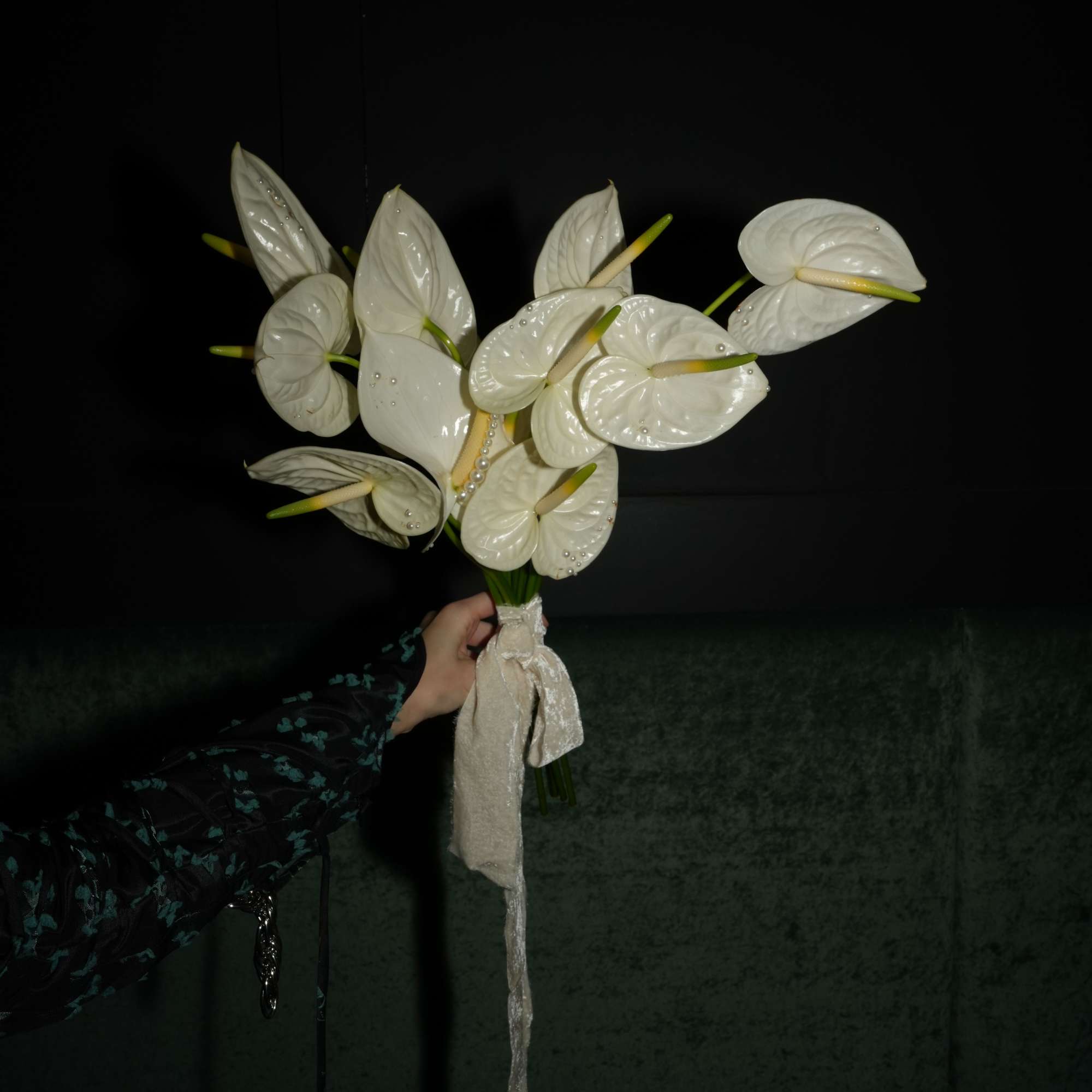 A monochrome bouquet designed for any occasion from special celebrations and birthdays