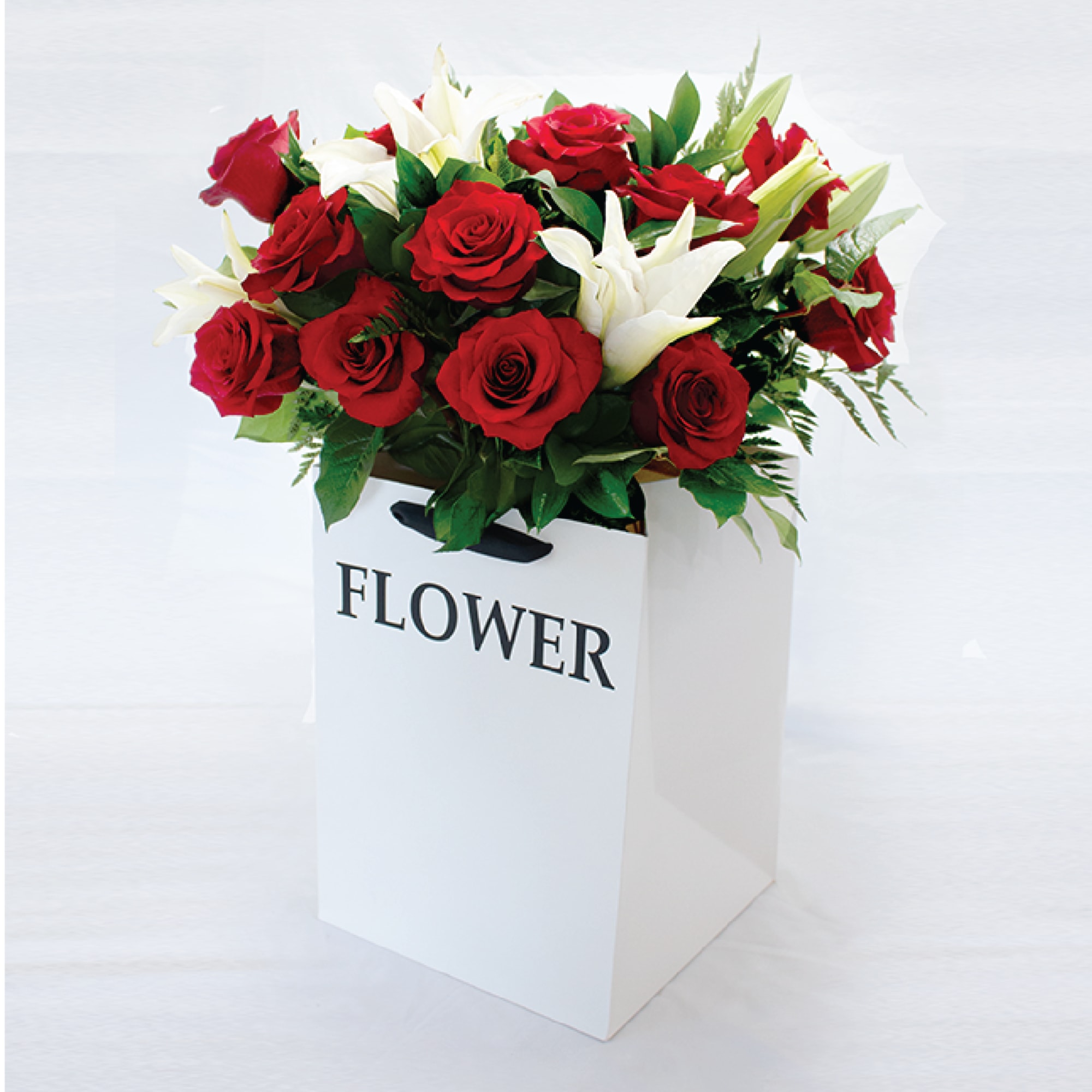 Long stem roses! This stunning flower arrangement has been picked fresh for
