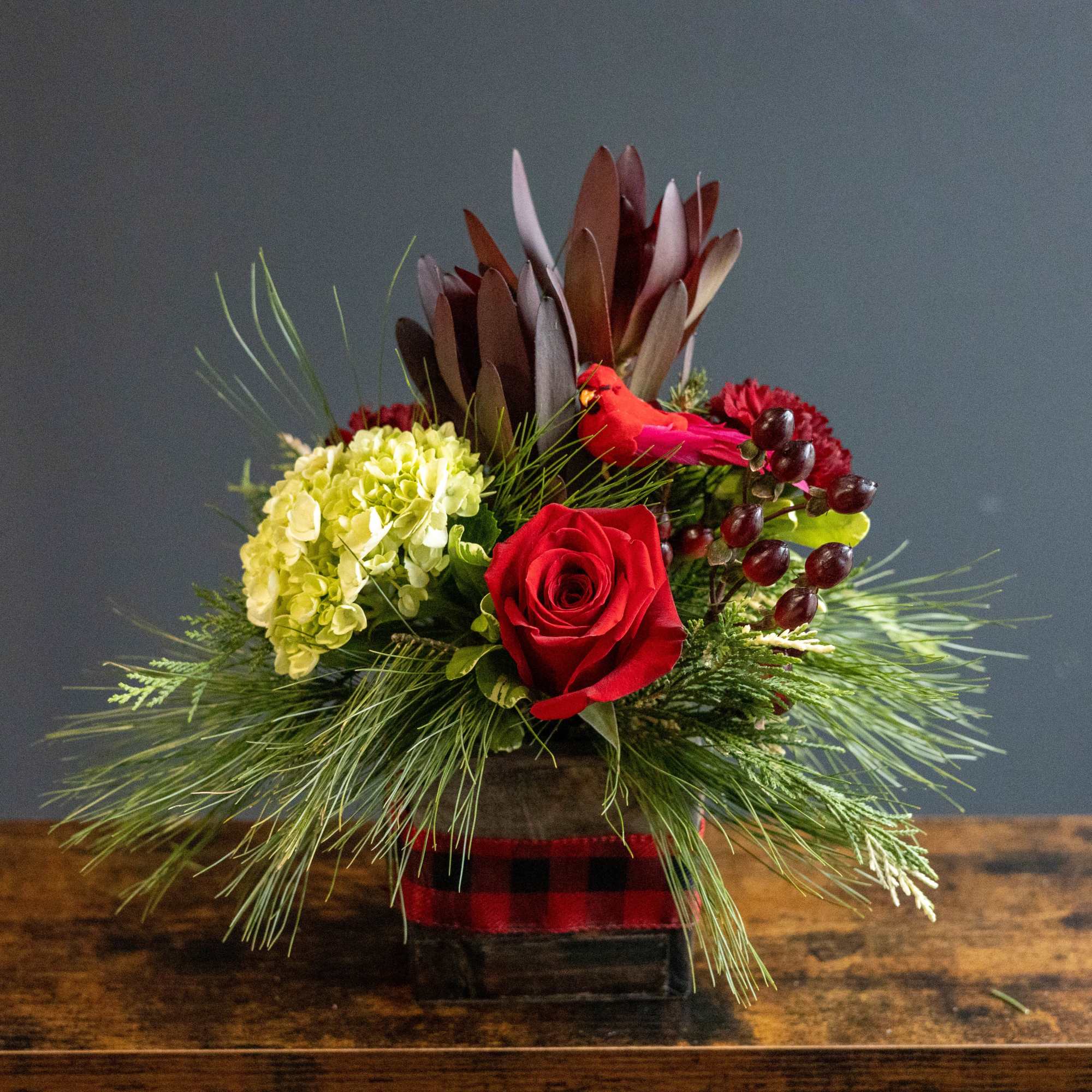 Bring the charm of the season indoors with Snow Bird, a petite