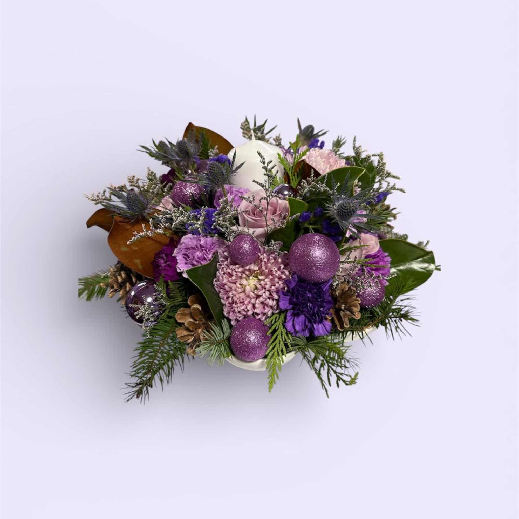 
Our photos represent the overall style and theme of each arrangement. Some