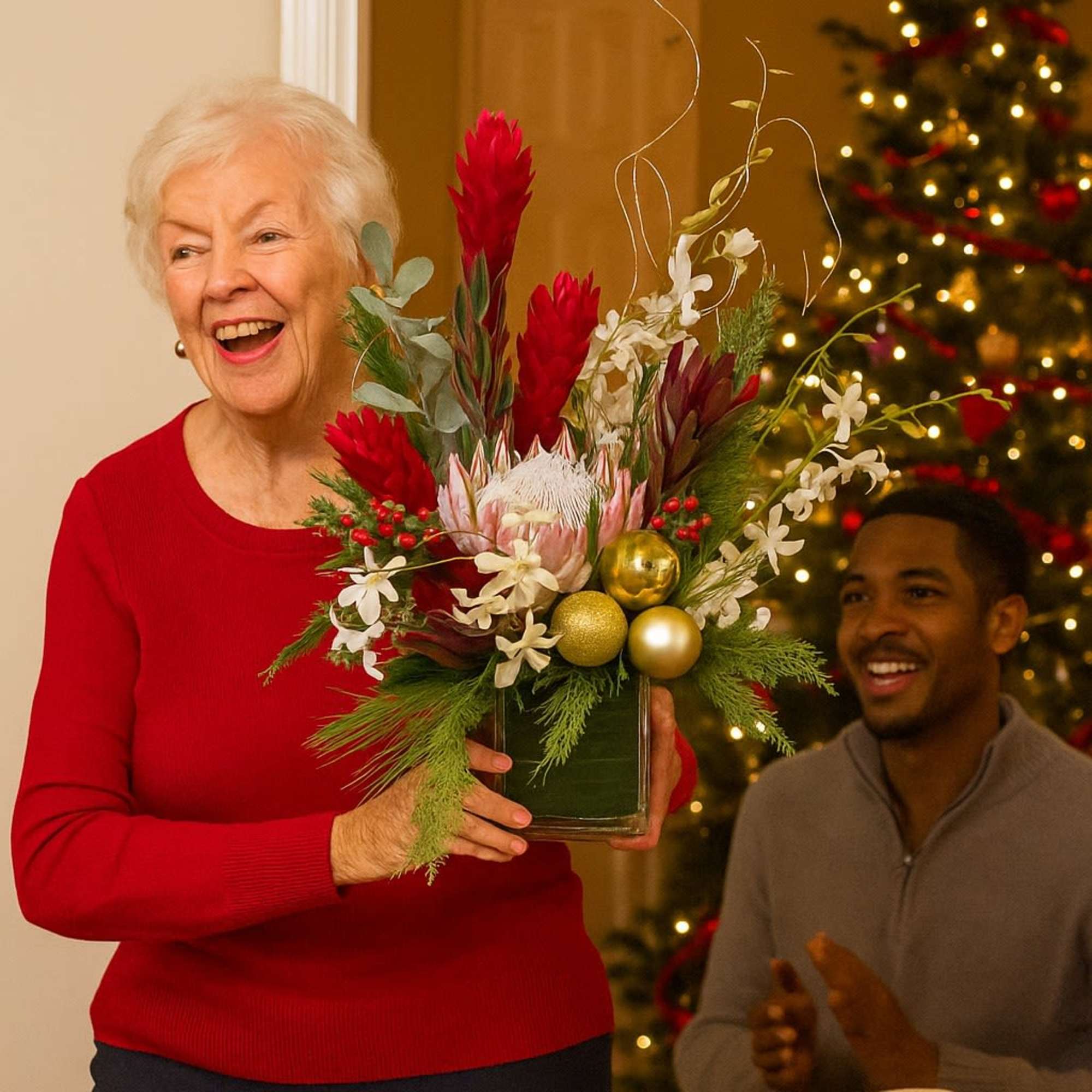 Contemporary Christmas Tropical Arrangement

Celebrate the holidays island style with our Contemporary Christmas