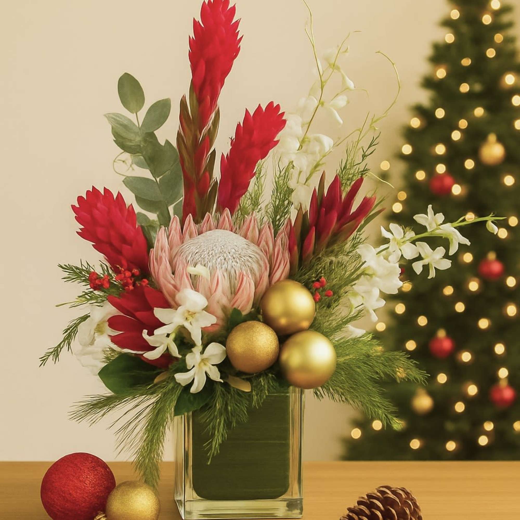 Contemporary Christmas Tropical Arrangement

Celebrate the holidays island style with our Contemporary Christmas