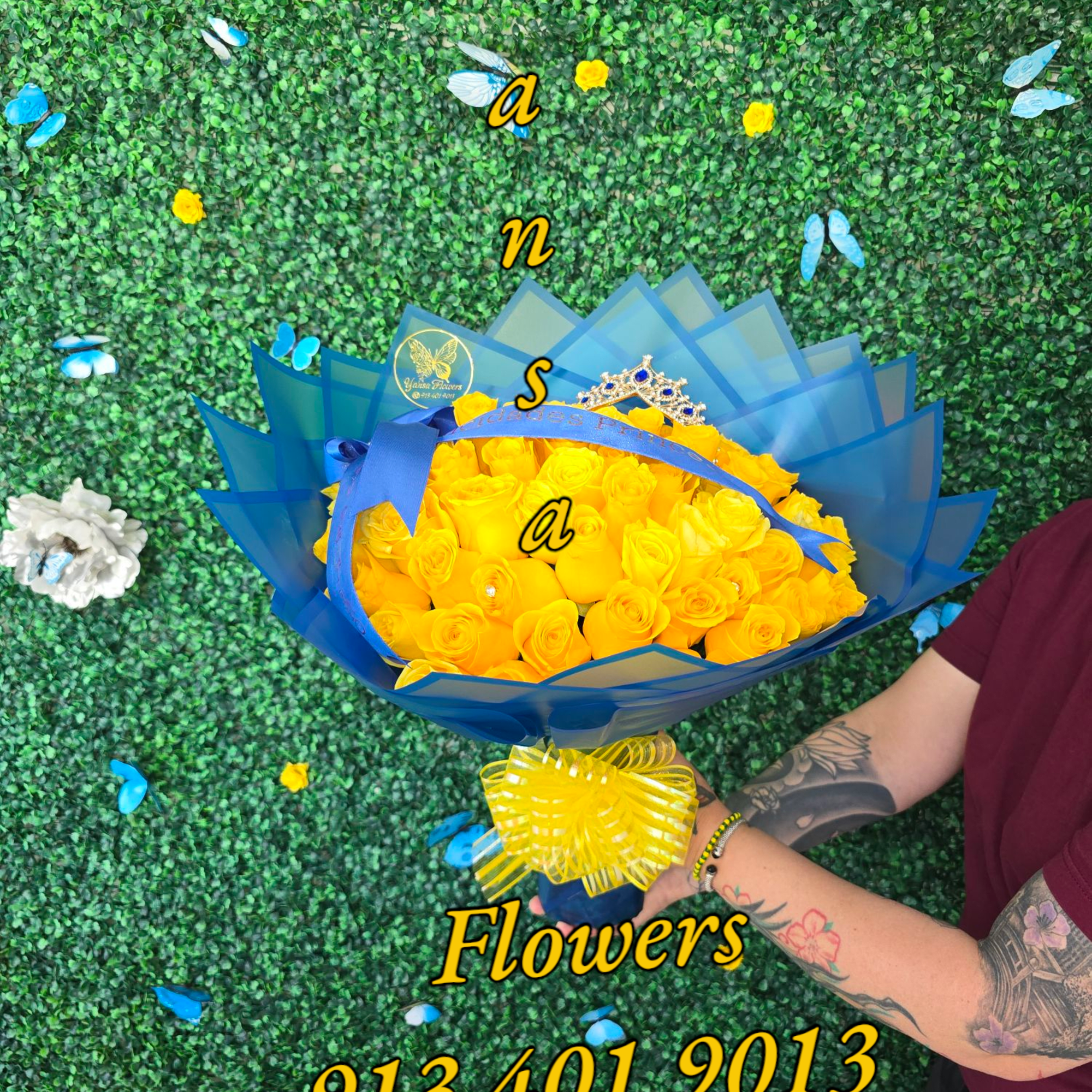  Yellow Floral Bouquet ️
Bright, cheerful, and full of sunshine &mdash; our