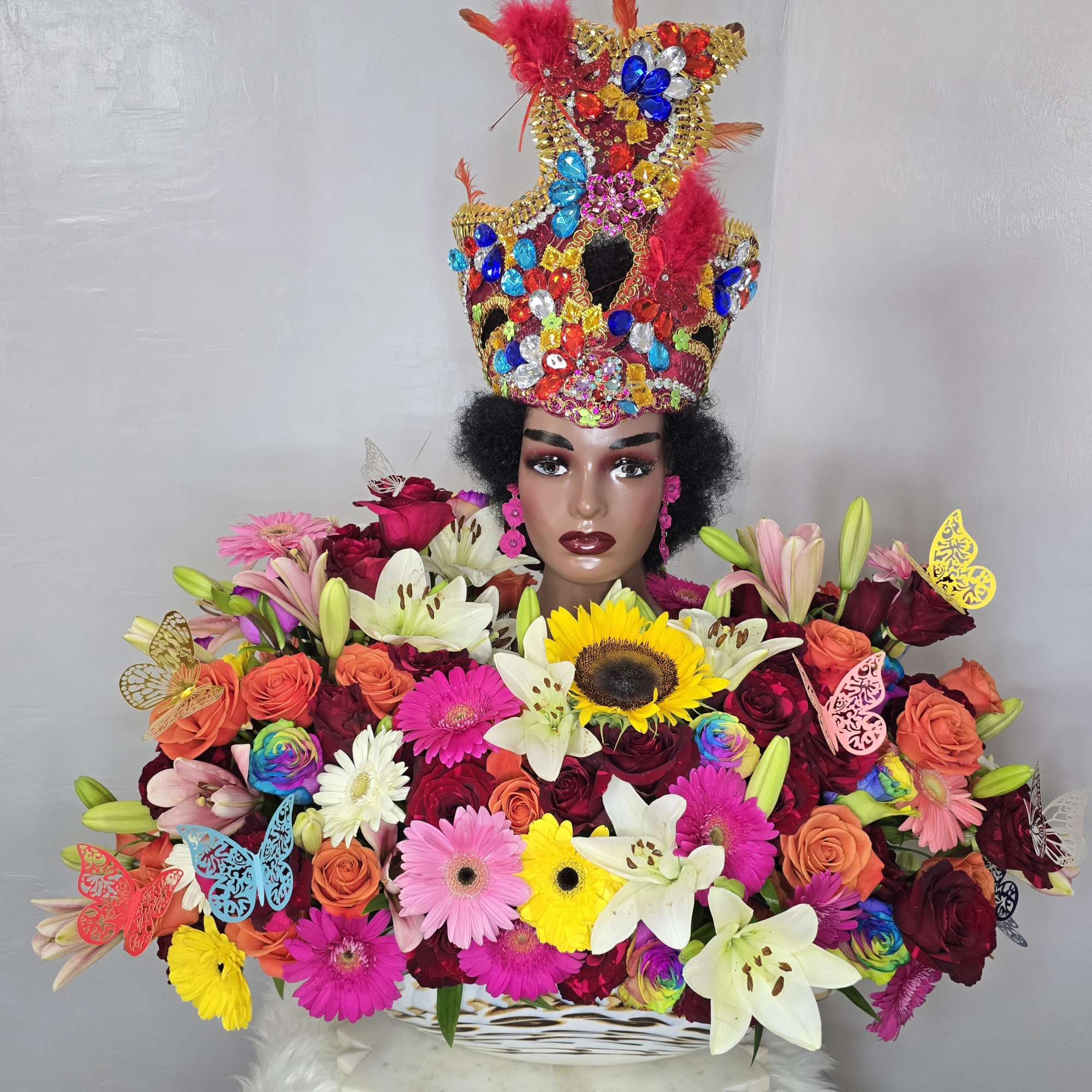  Mixed Floral Arrangement &ndash; Perfect for Lobbies, Offices &amp; Living Spaces