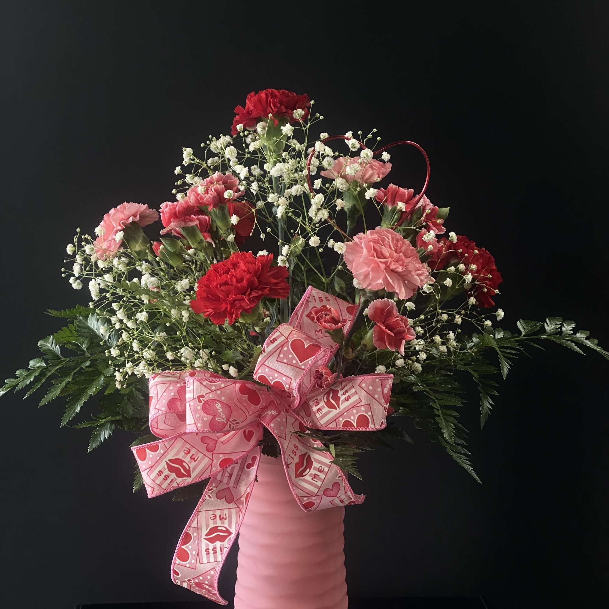 Standard size is a dozen mix of carnations and miniature carnations and