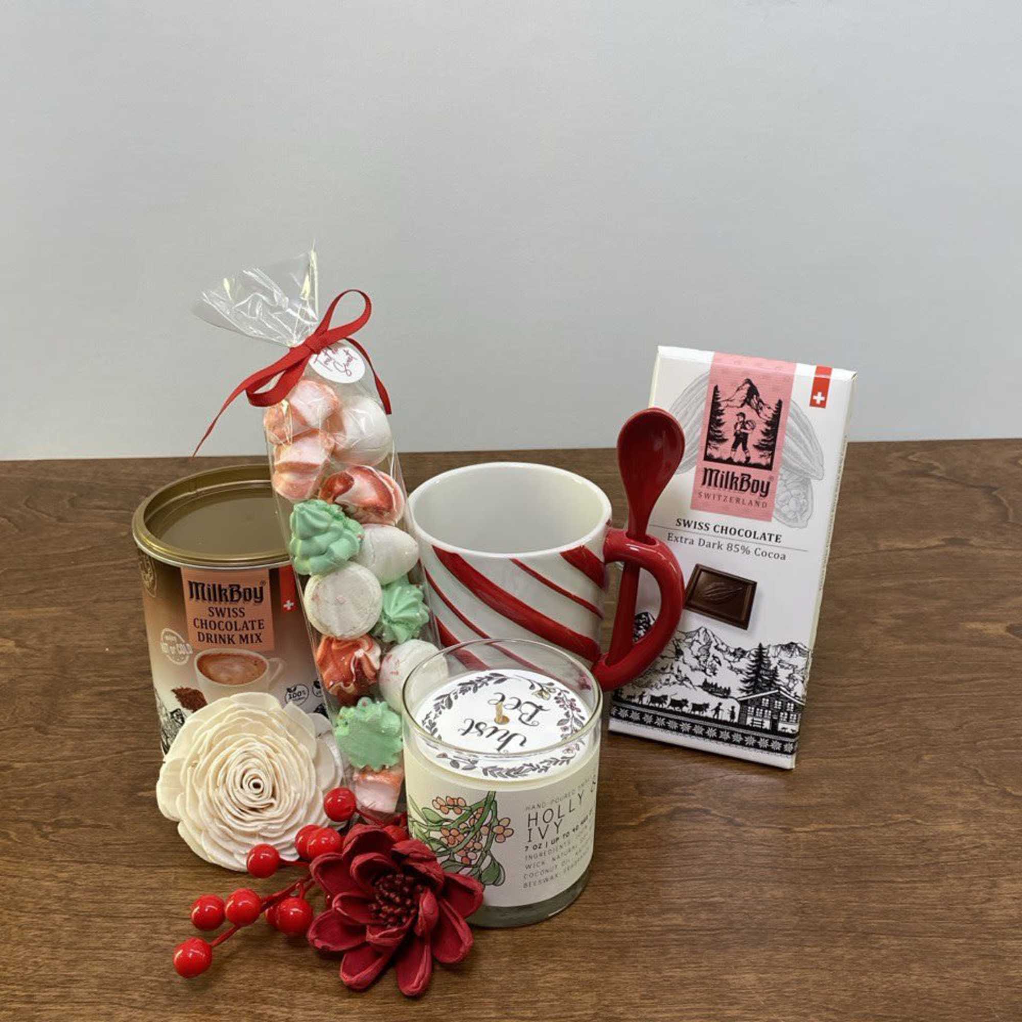 Rich, festive, and irresistibly cozy, the Classic Swiss Holiday Indulgence Basket is