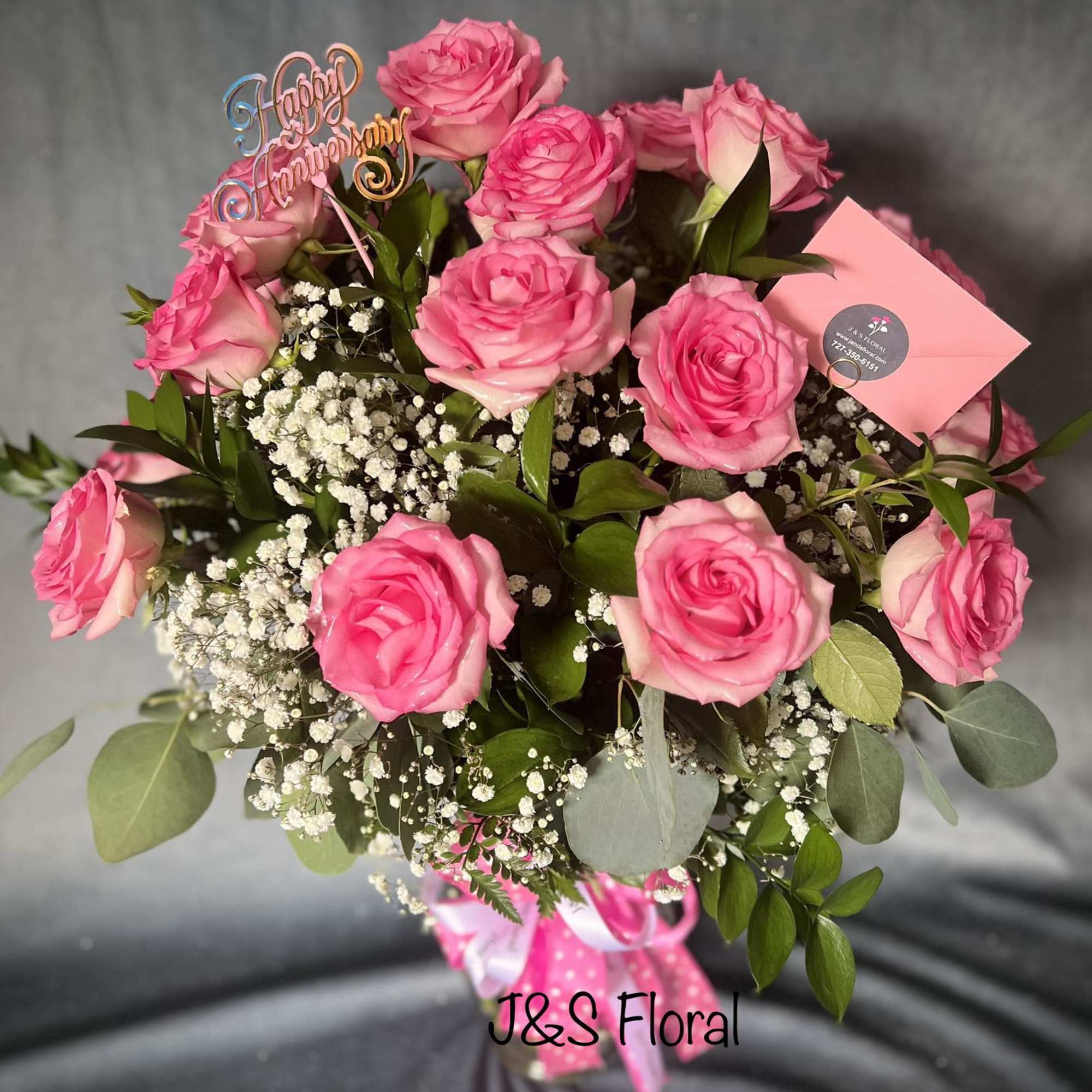 The perfect pink dozen is a beautiful way to say I love