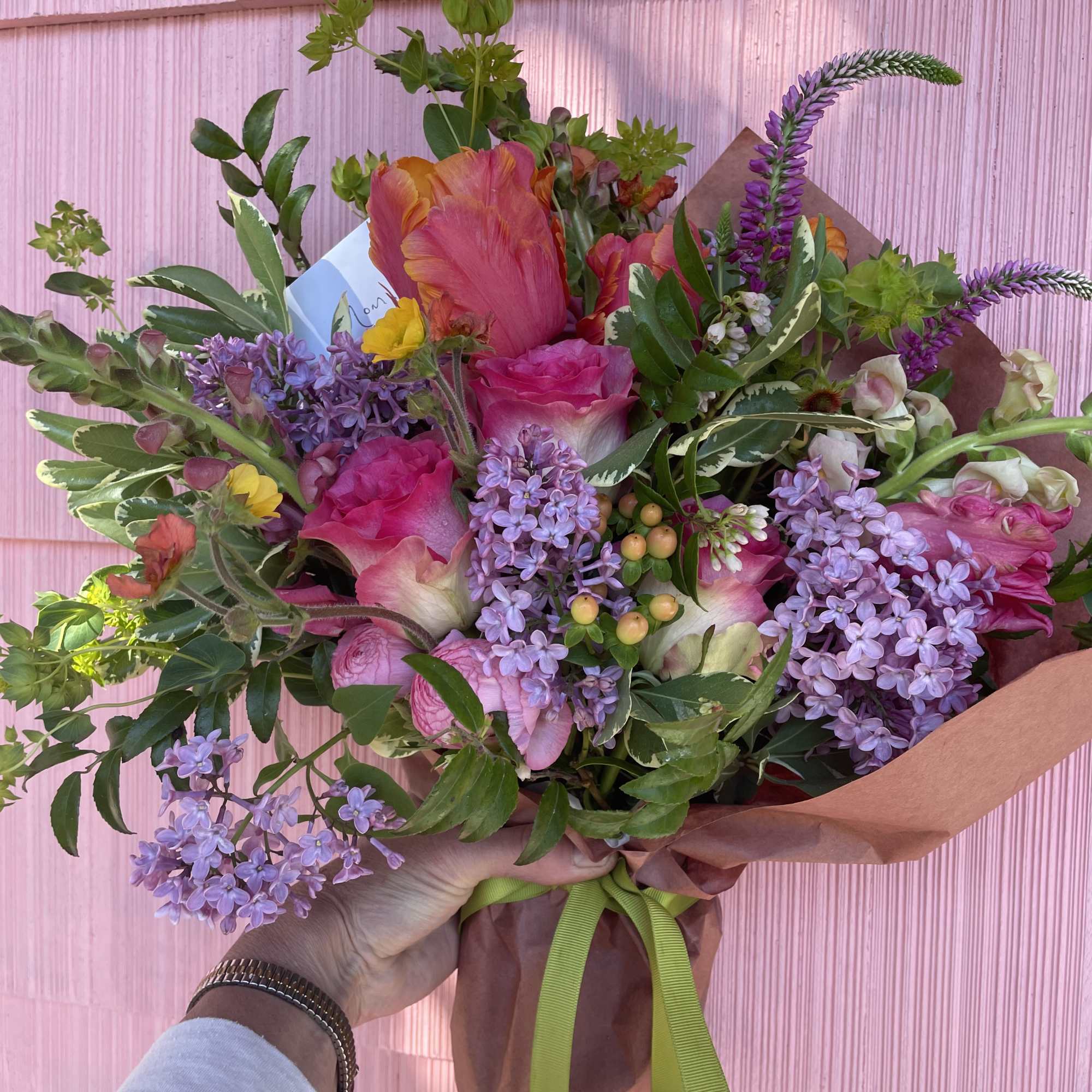 A Charming Bouquet Featuring the Freshest Blooms designed in a Mason Jar.