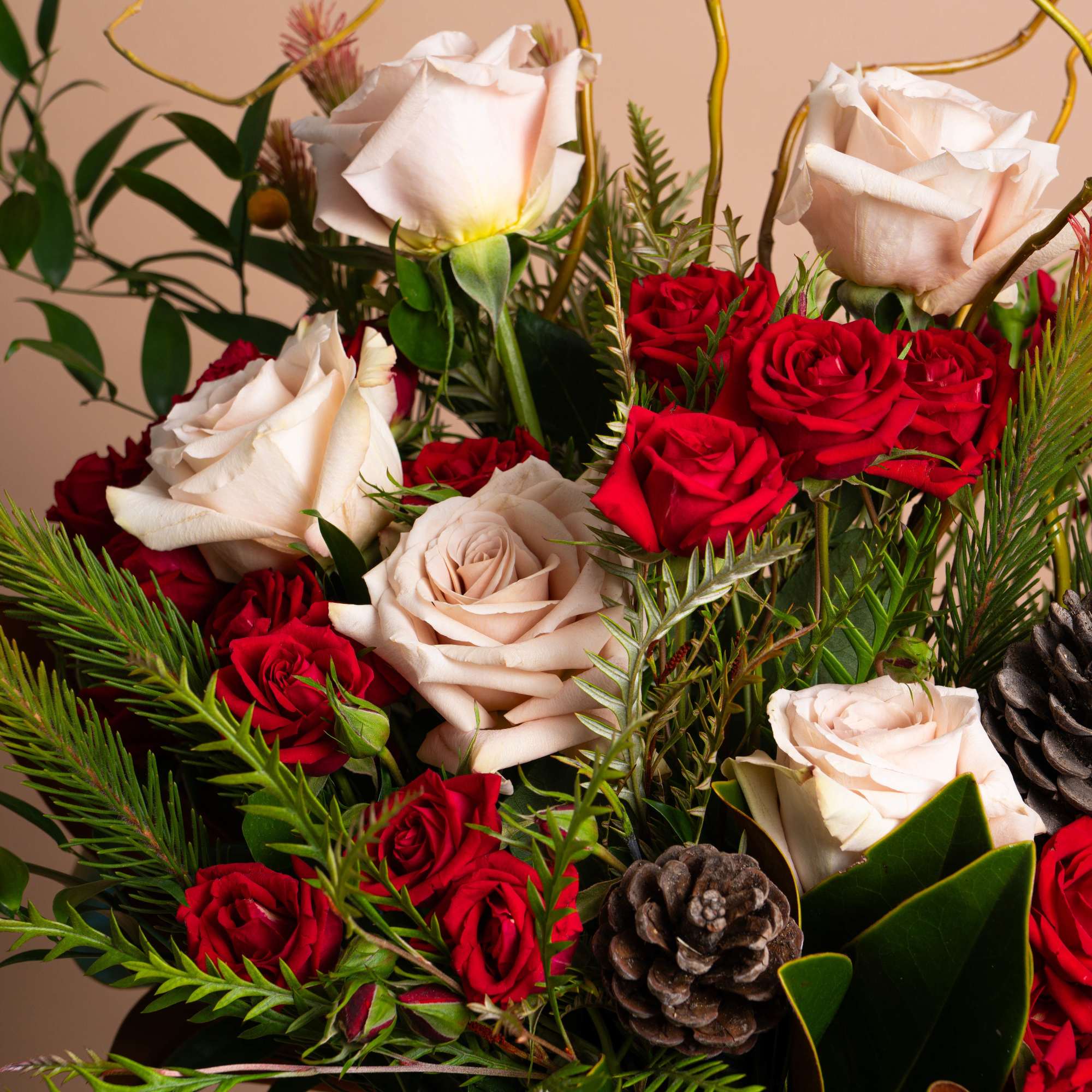 A modern take on seasonal beauty. SCARLET &amp; PINE blends blush and