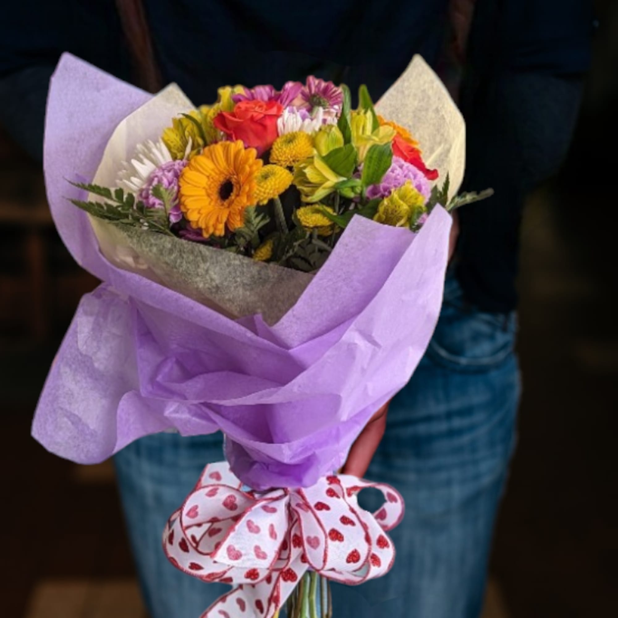 We will gather an assortment of blooms and greens perfect for the