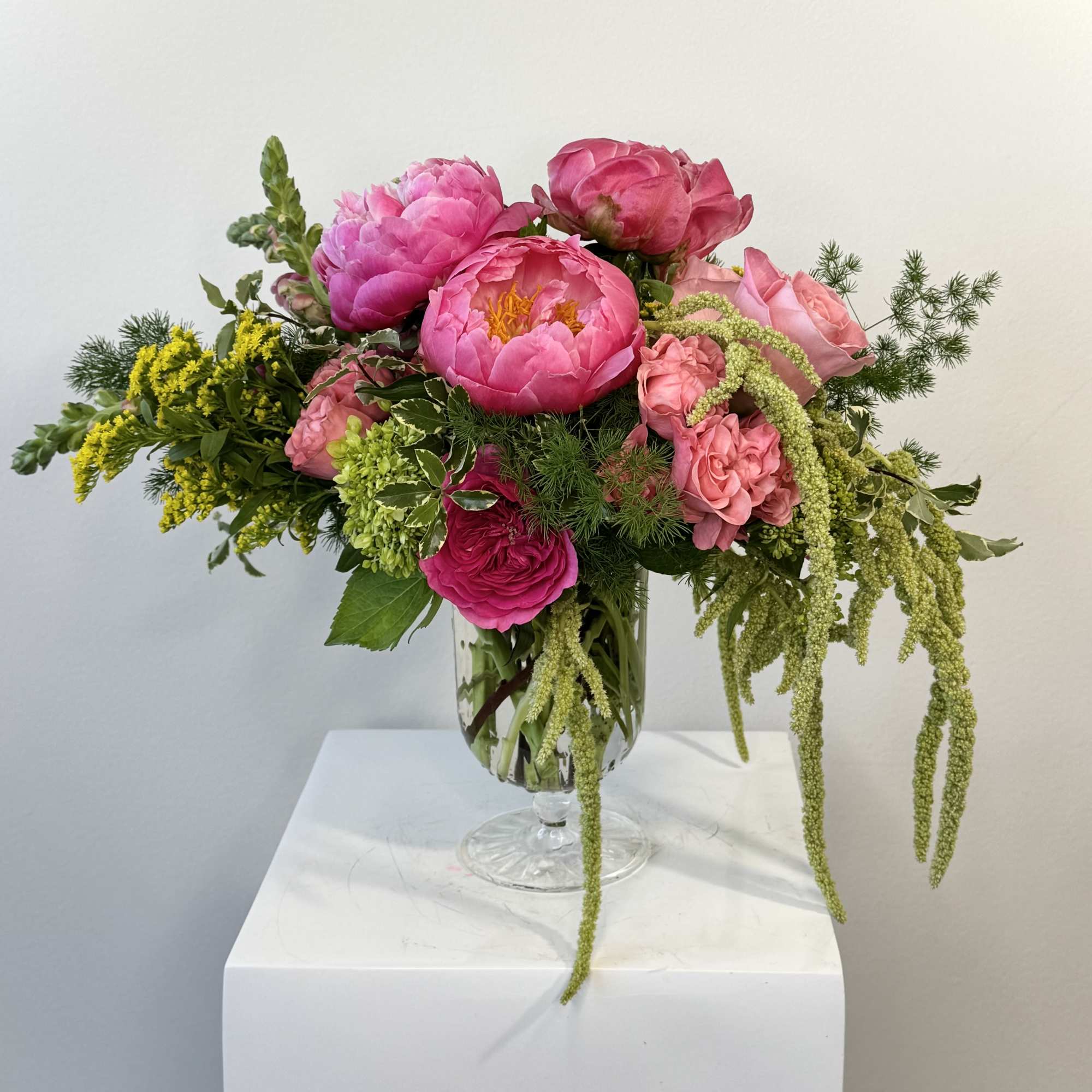 Indulge in timeless beauty with our Peony &amp; Rose Elegance arrangement from