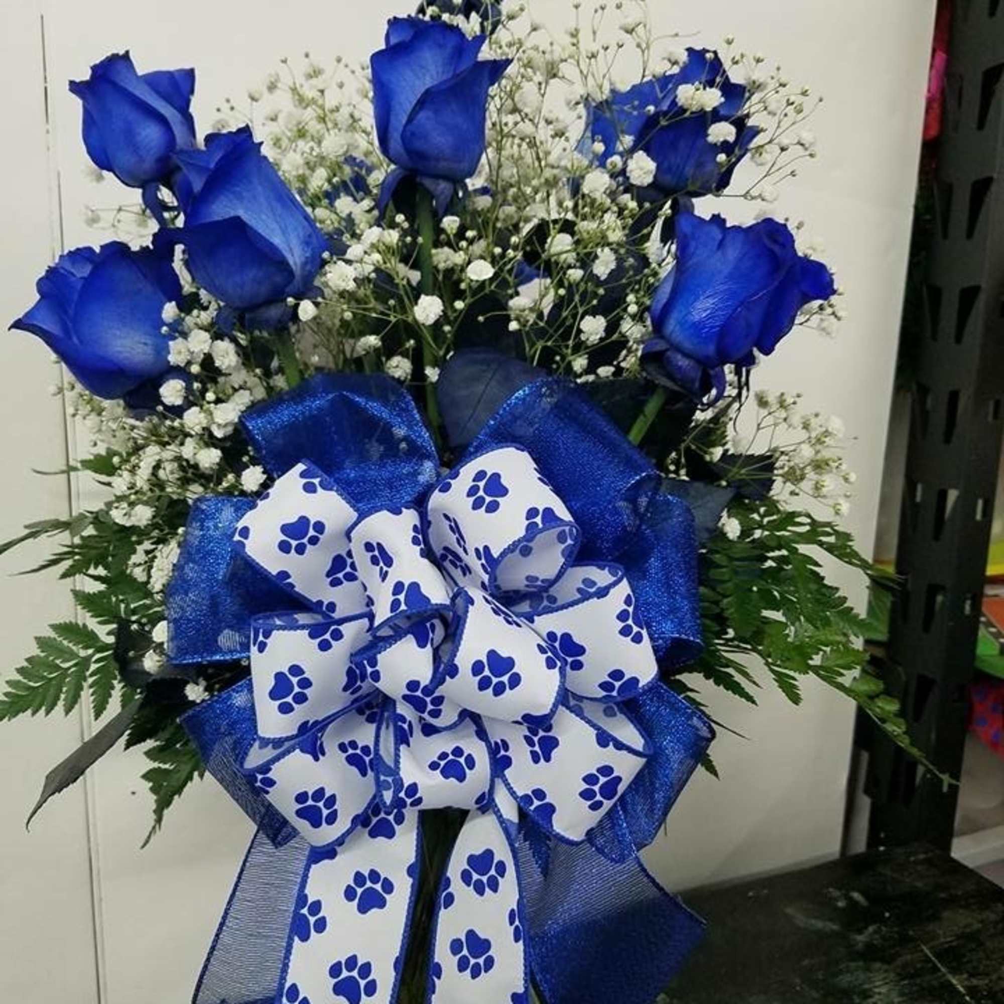 Blue roses are one of a kind, unusual flowers. They are magical