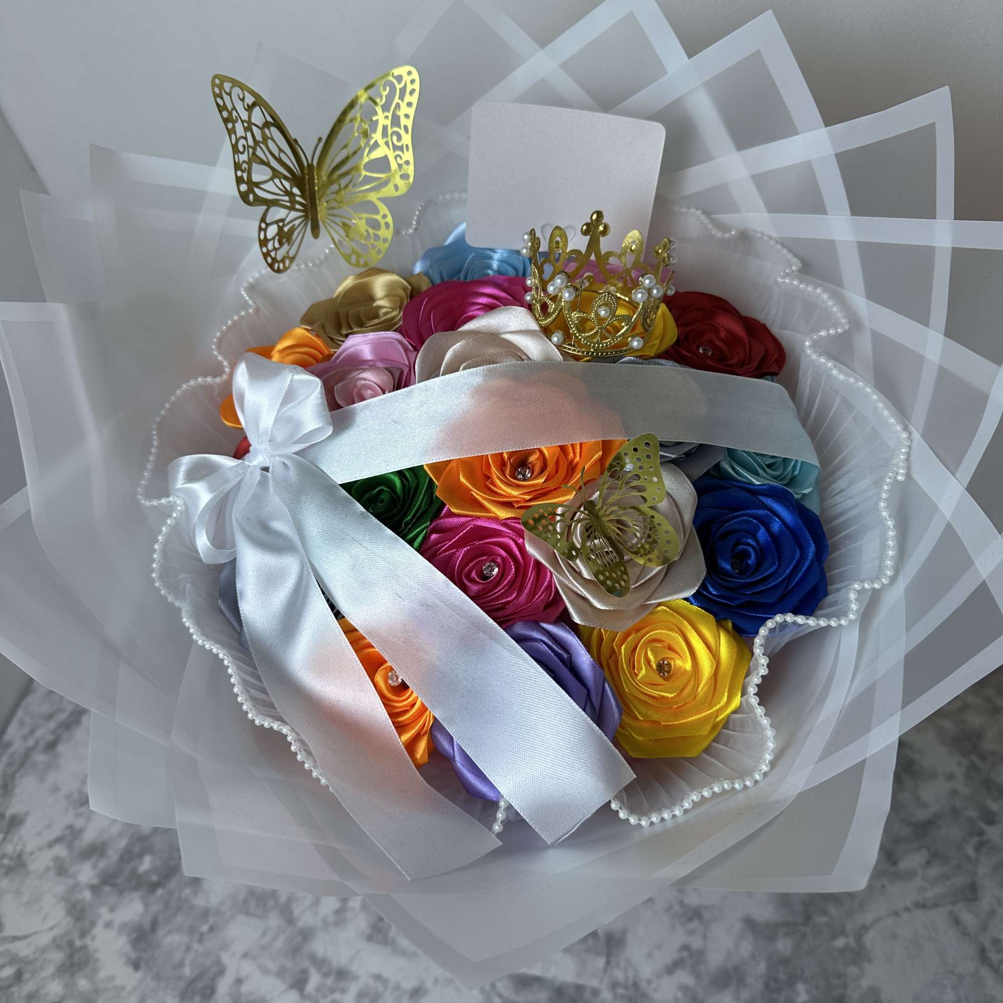 eternal bouquets of colored roses