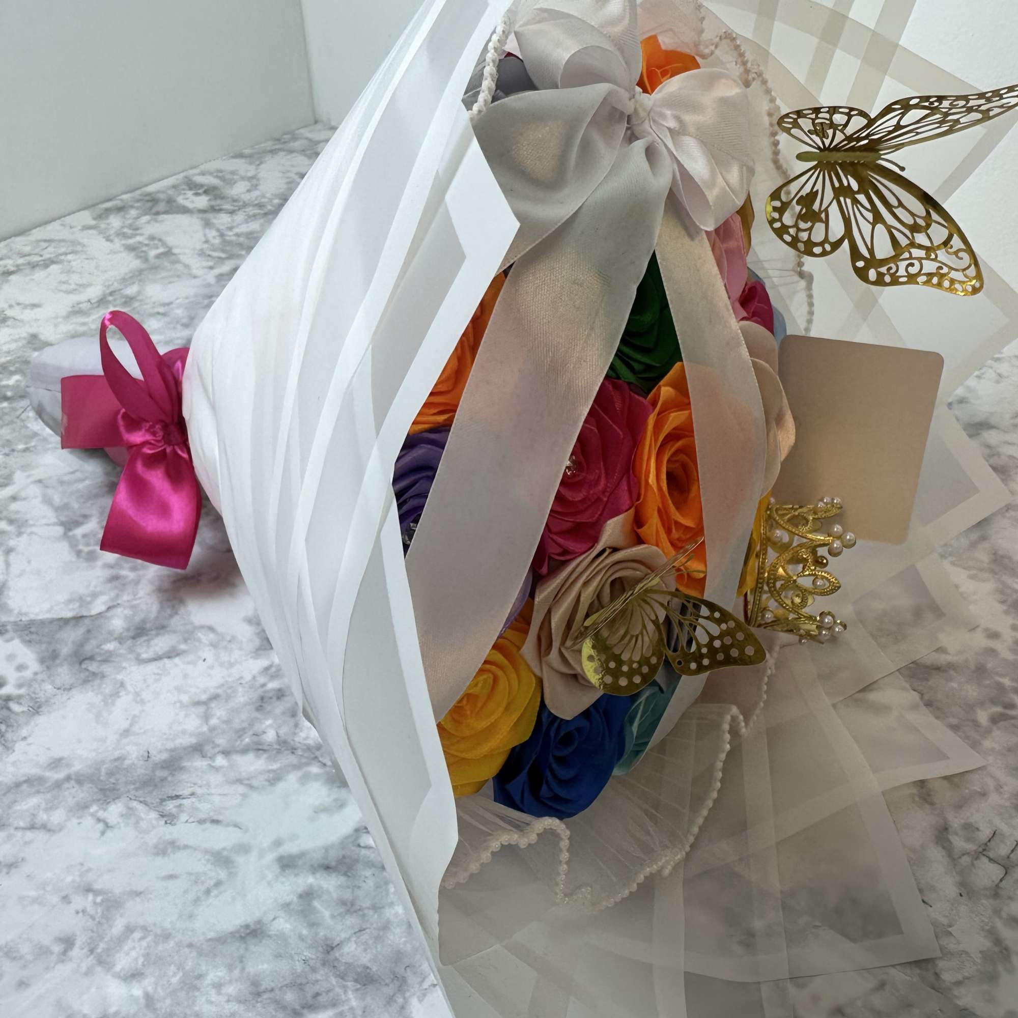 eternal bouquets of colored roses