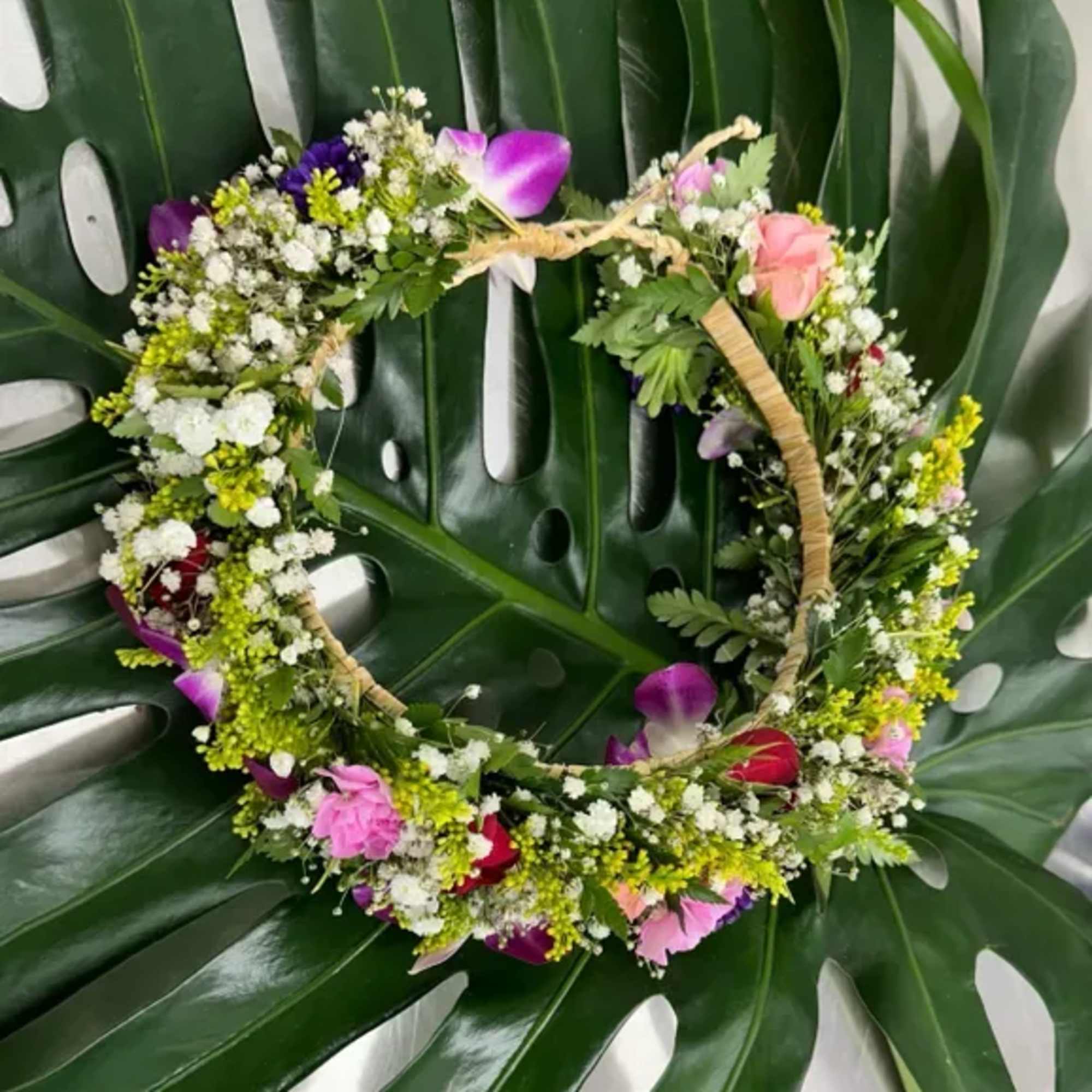 The Haku Lei also known as Lei Po'o or Flower Crown is
