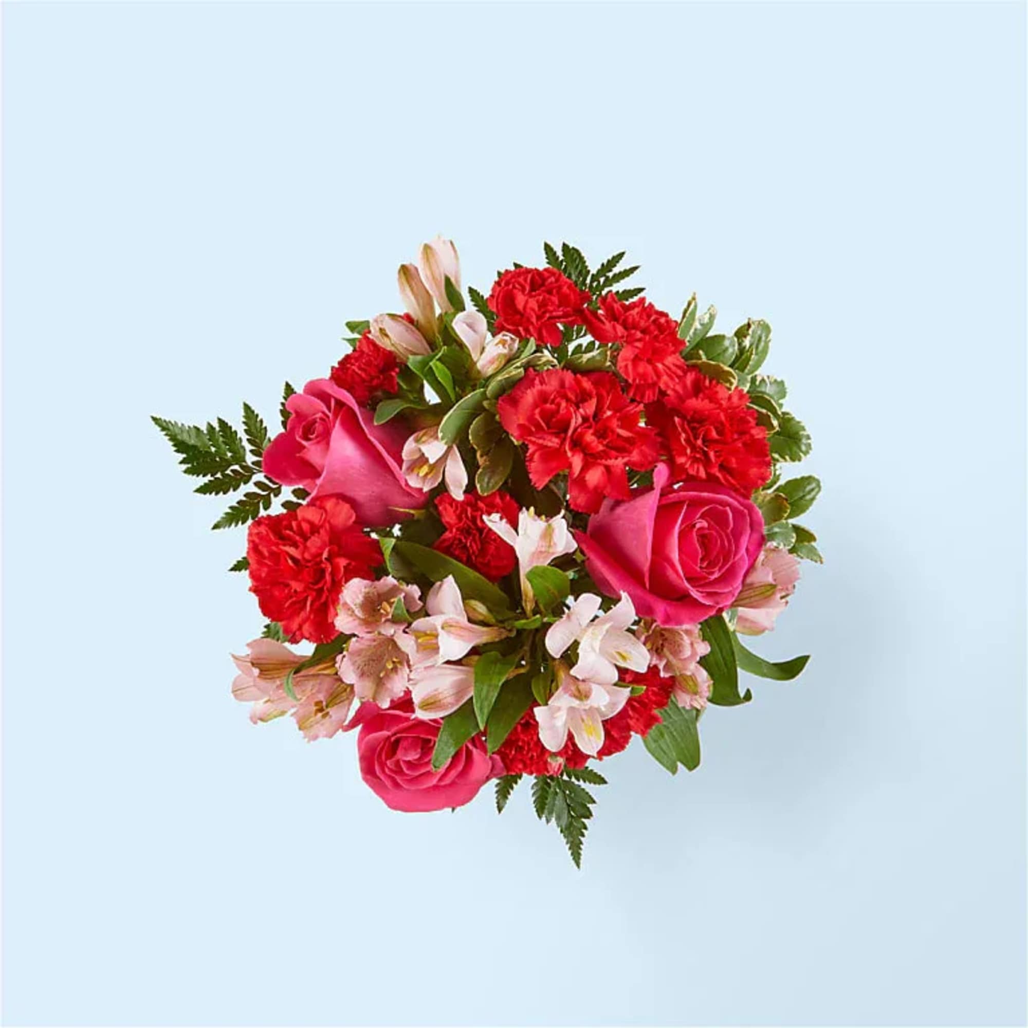 Express your love and gratitude with this balanced blend of red and