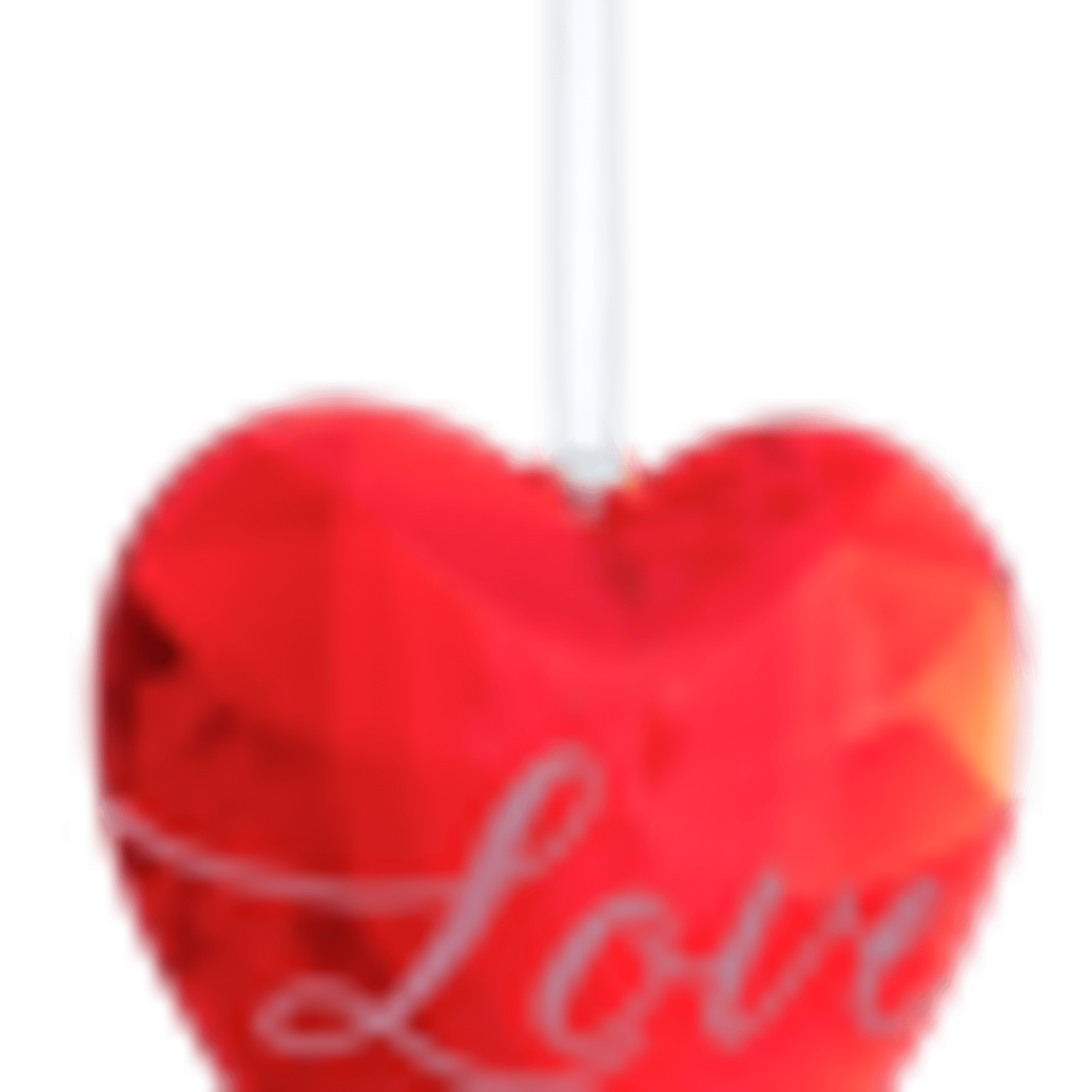 This Ganz Crystal Expressions Love Heart Ornament is made of acrylic and