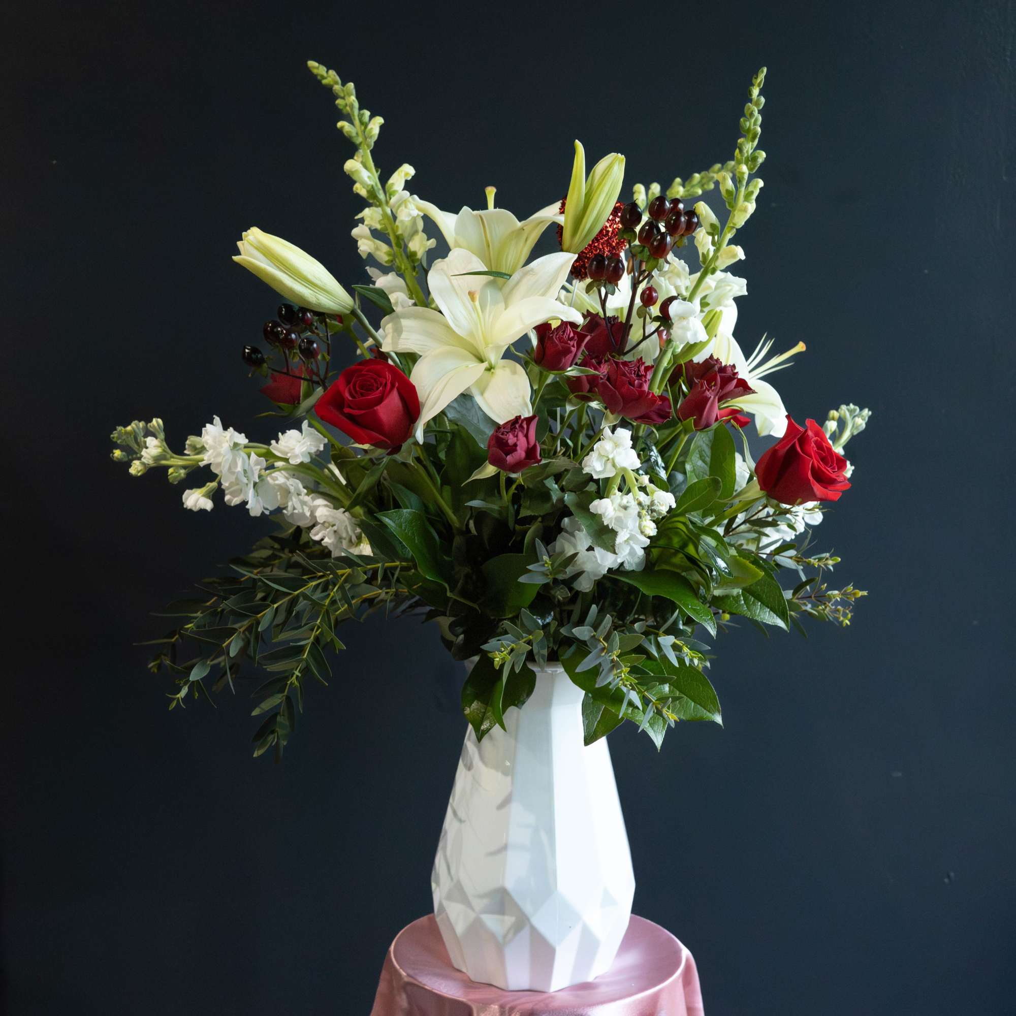 Happily Ever After is an elegant Valentine&rsquo;s Day arrangement that tells a