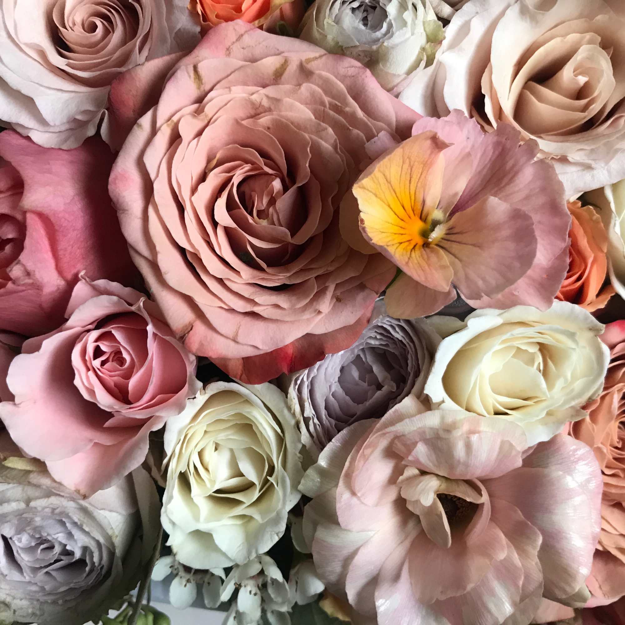 Beautiful blooming signature Blomst flower box full of fresh flowers in a