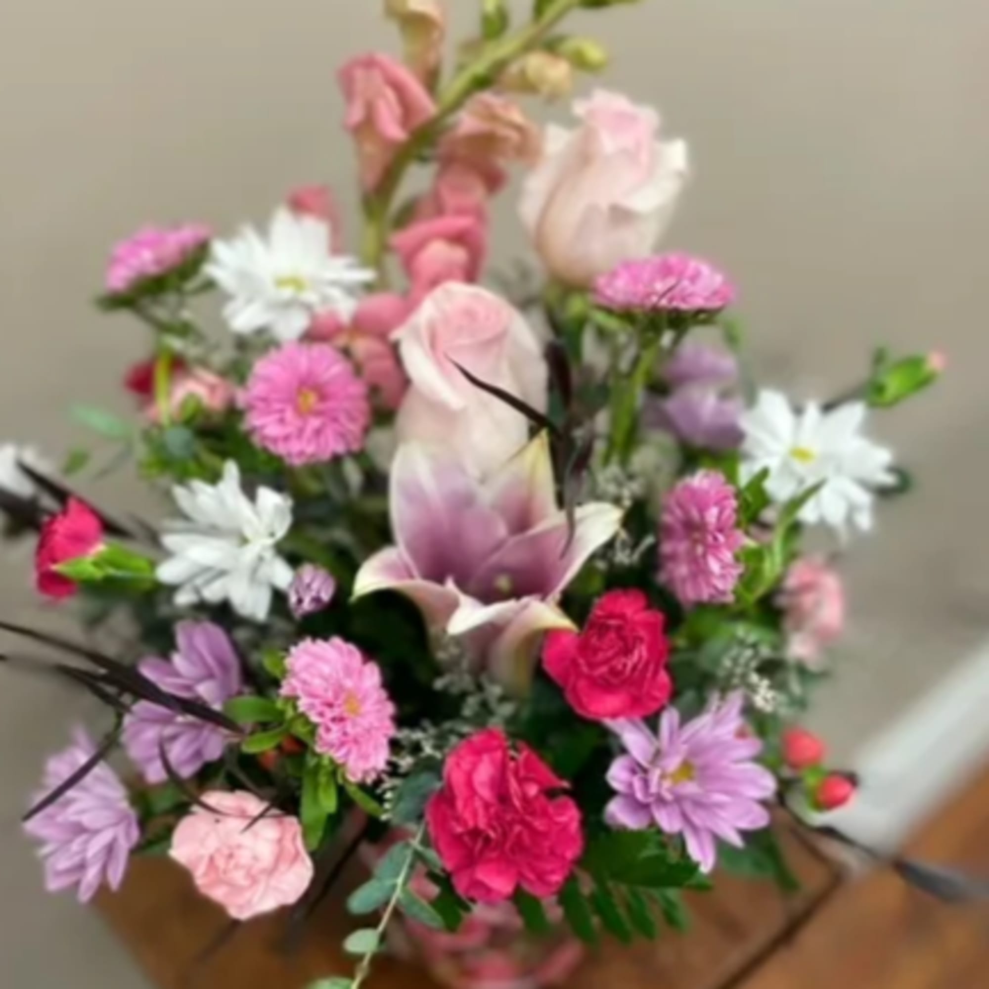 Let our talented team create a bouquet in one of our Valentine's