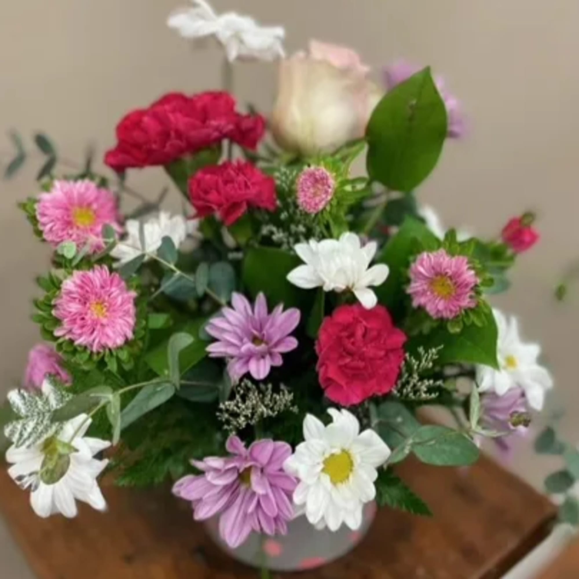 Let our talented team create a bouquet in one of our Valentine's