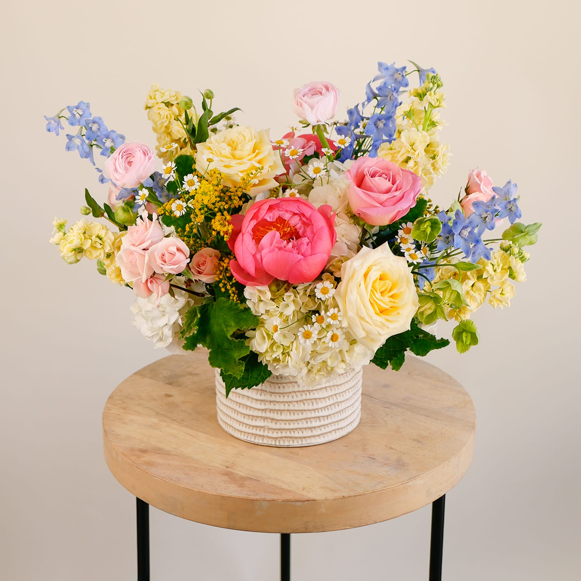 Bursting with color and charm, "English Garden" is a garden-inspired delight featuring