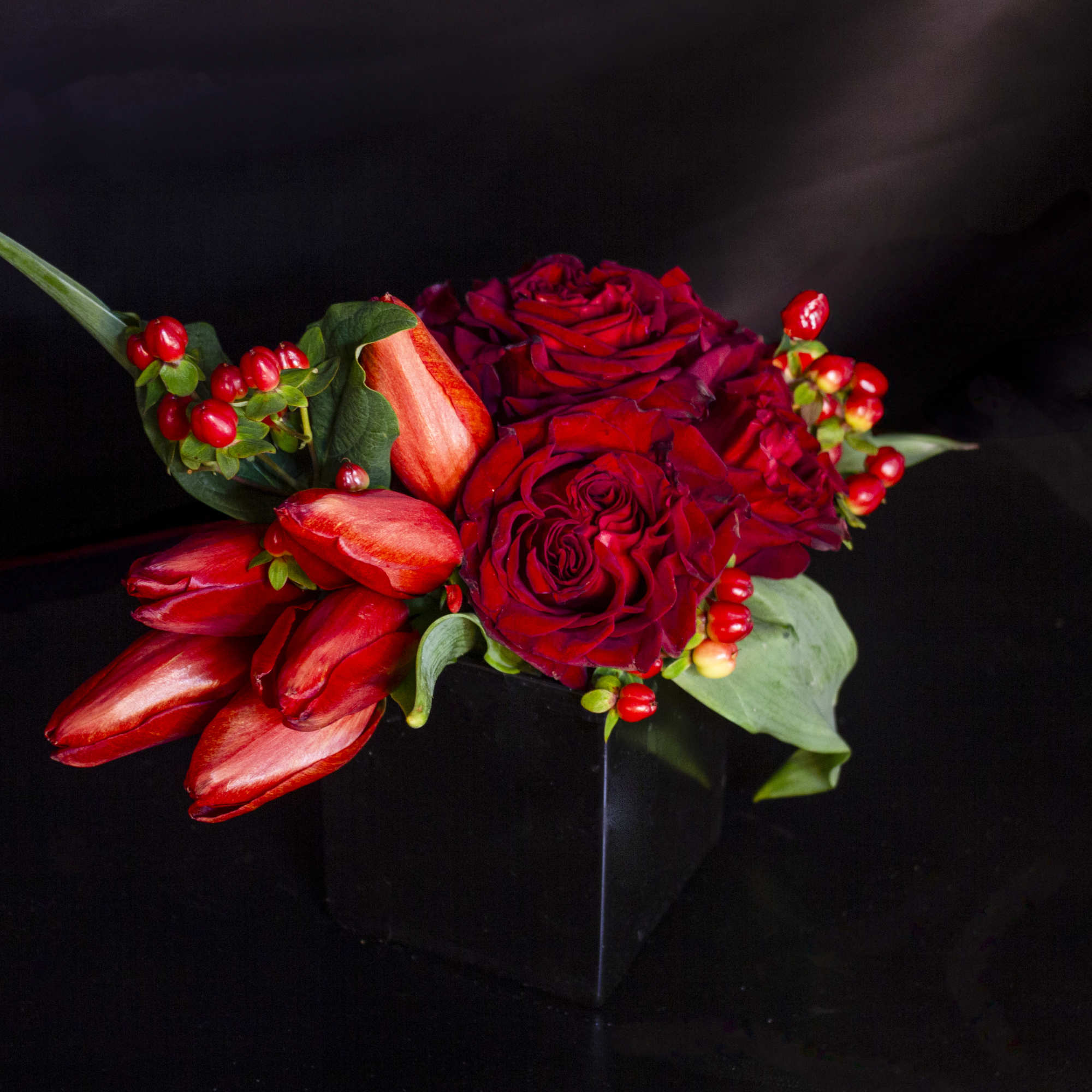 Ask that special someone to &ldquo;Be my Valentine&rdquo; with sweet red tulips