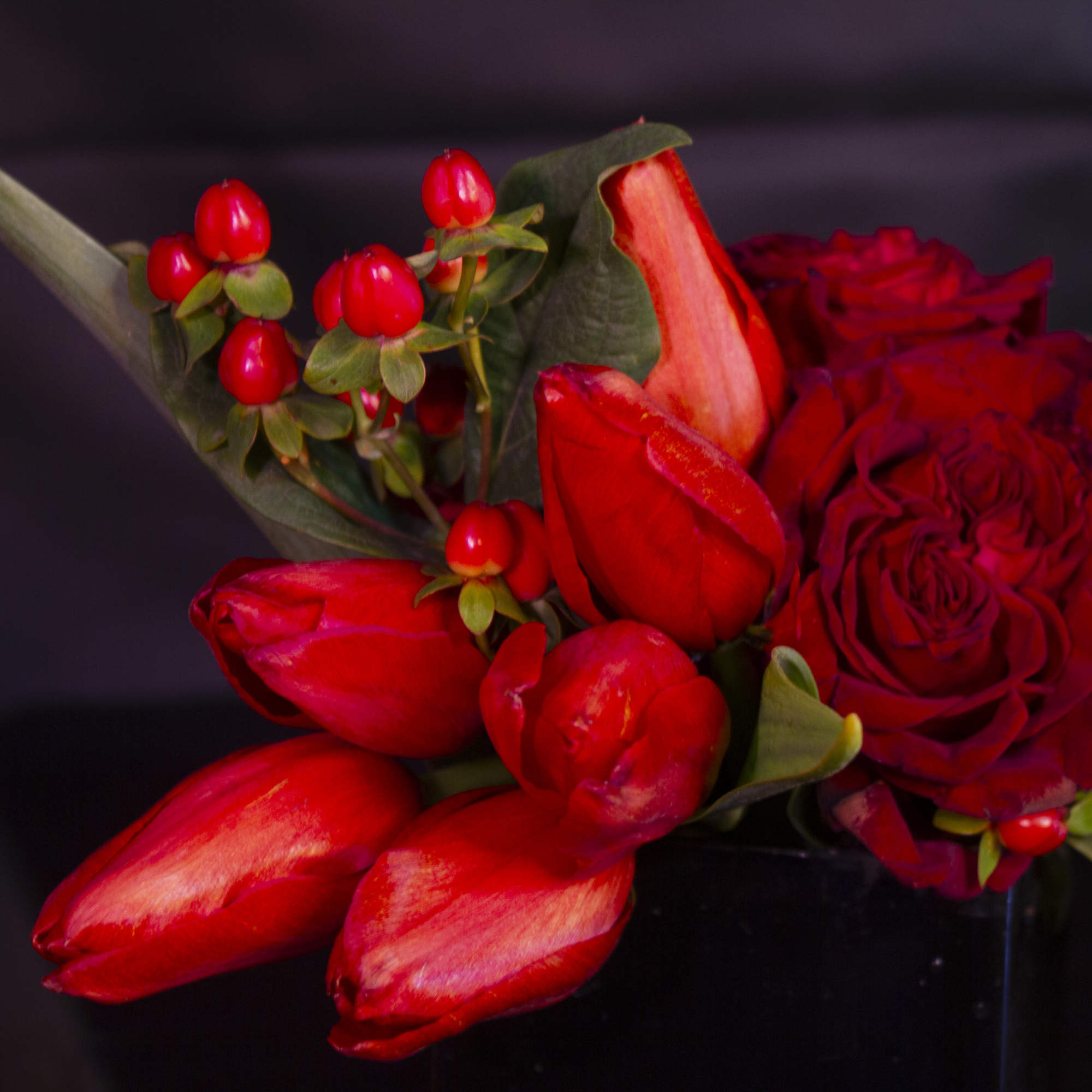 Ask that special someone to &ldquo;Be my Valentine&rdquo; with sweet red tulips