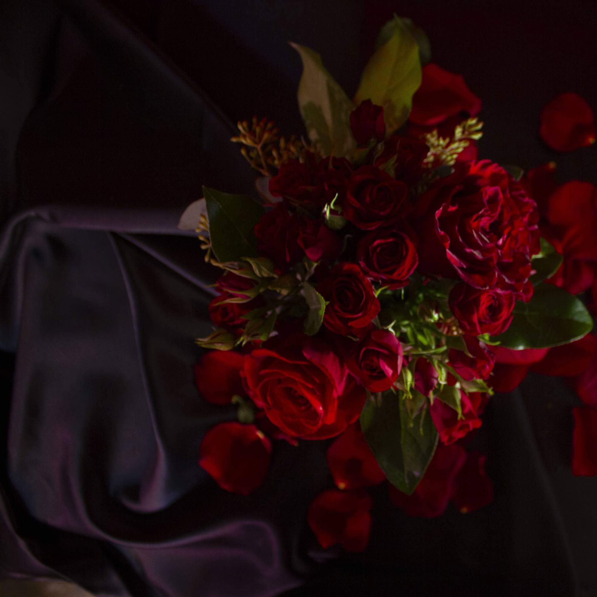 Adorable, romantic, and petite tussy mussy of Sexy Red Roses, and petite