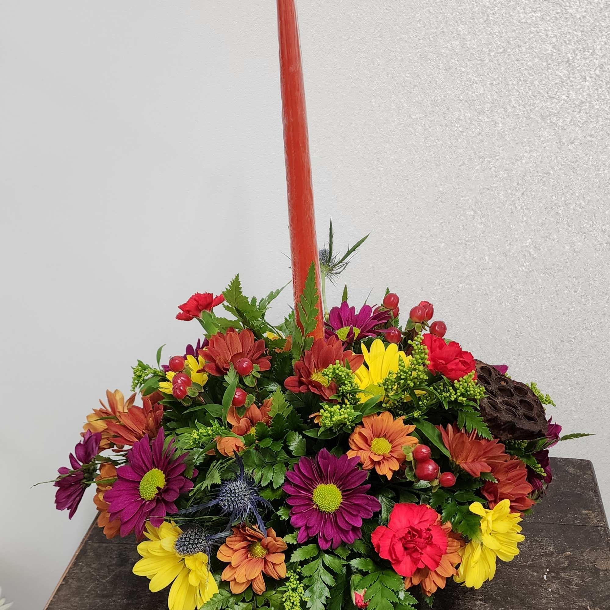 Our designers will create a beautiful fall display to enhance your Thanksgiving