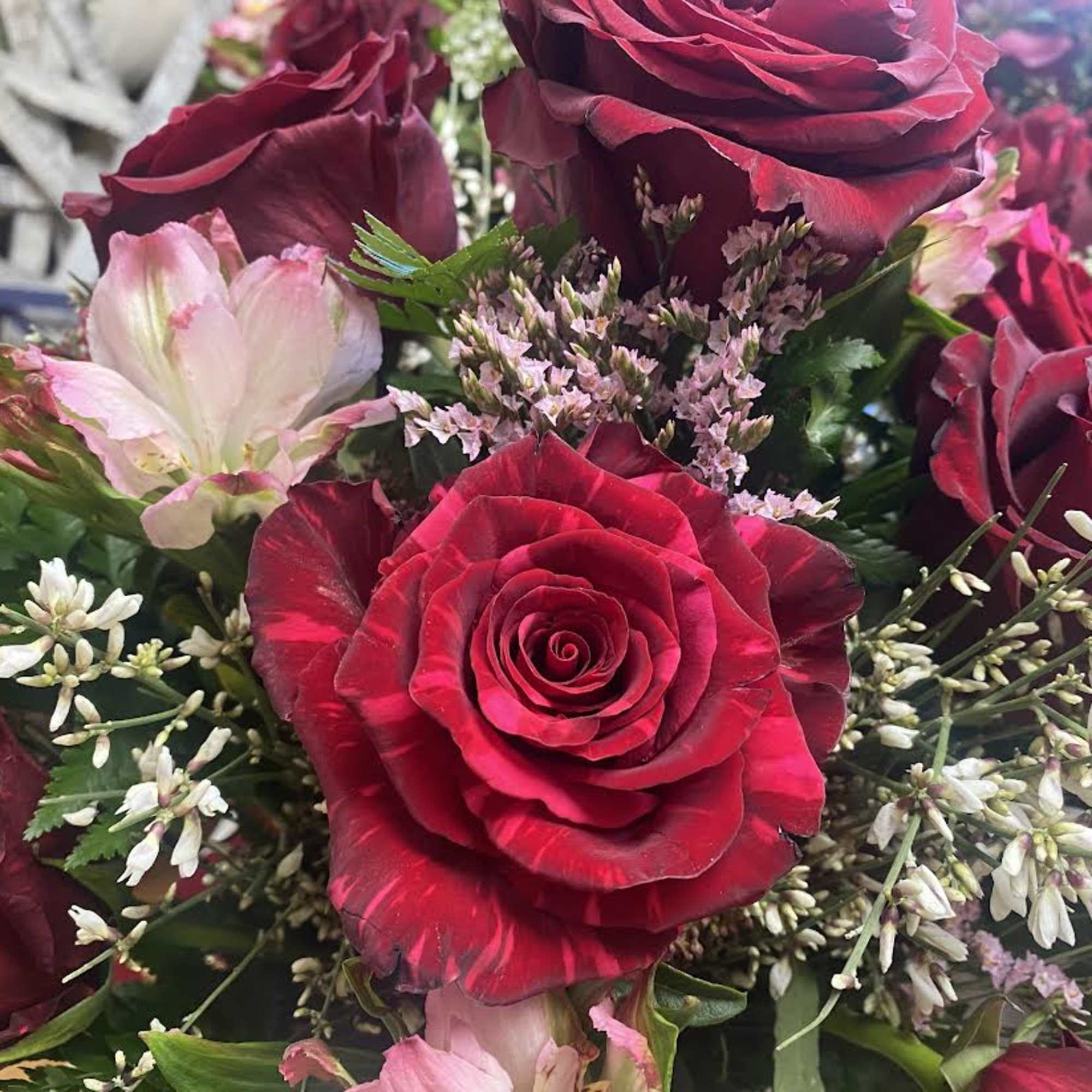 One of a kind beautiful red and pink flowers for your Beautiful