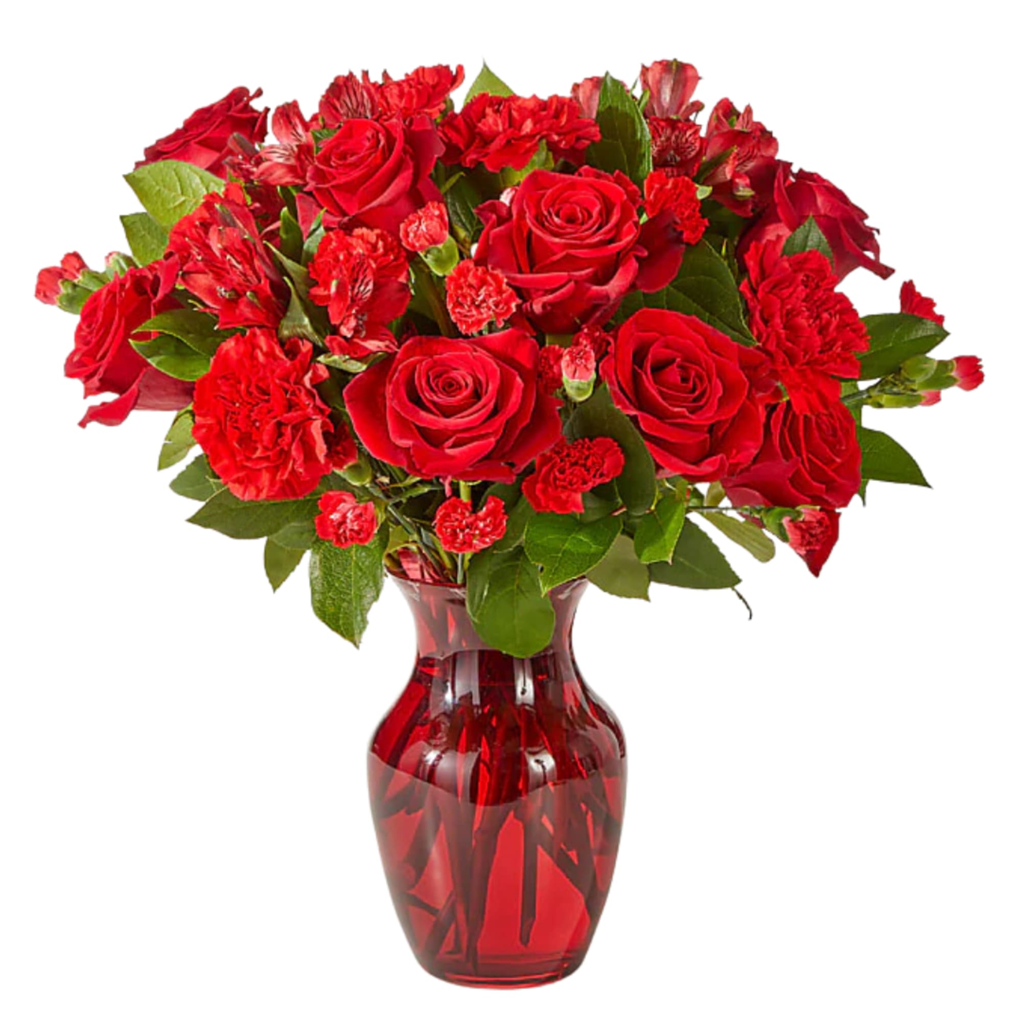 A Valentine&rsquo;s dream in full bloom, Red Hot features a striking all-red