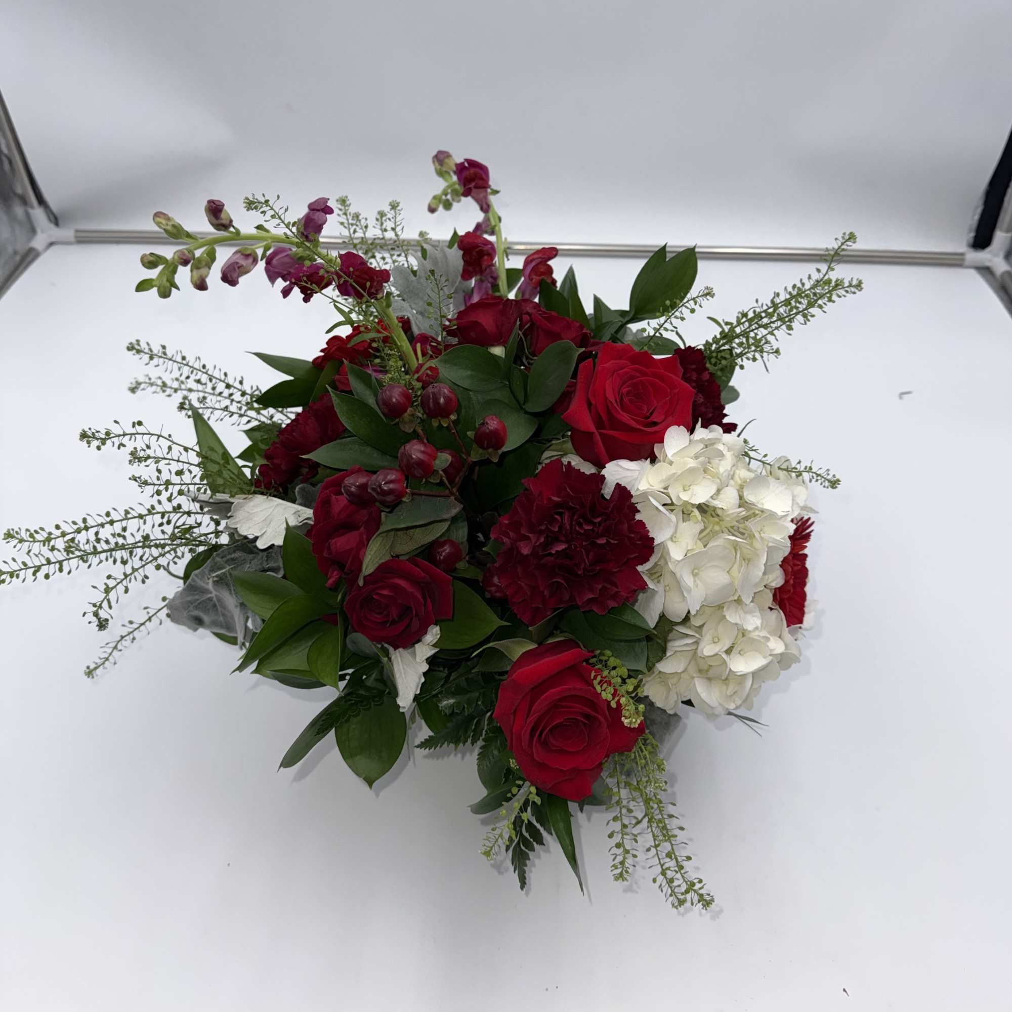 Part of our brand new, fresh Valentine Collection, this arrangement is in
