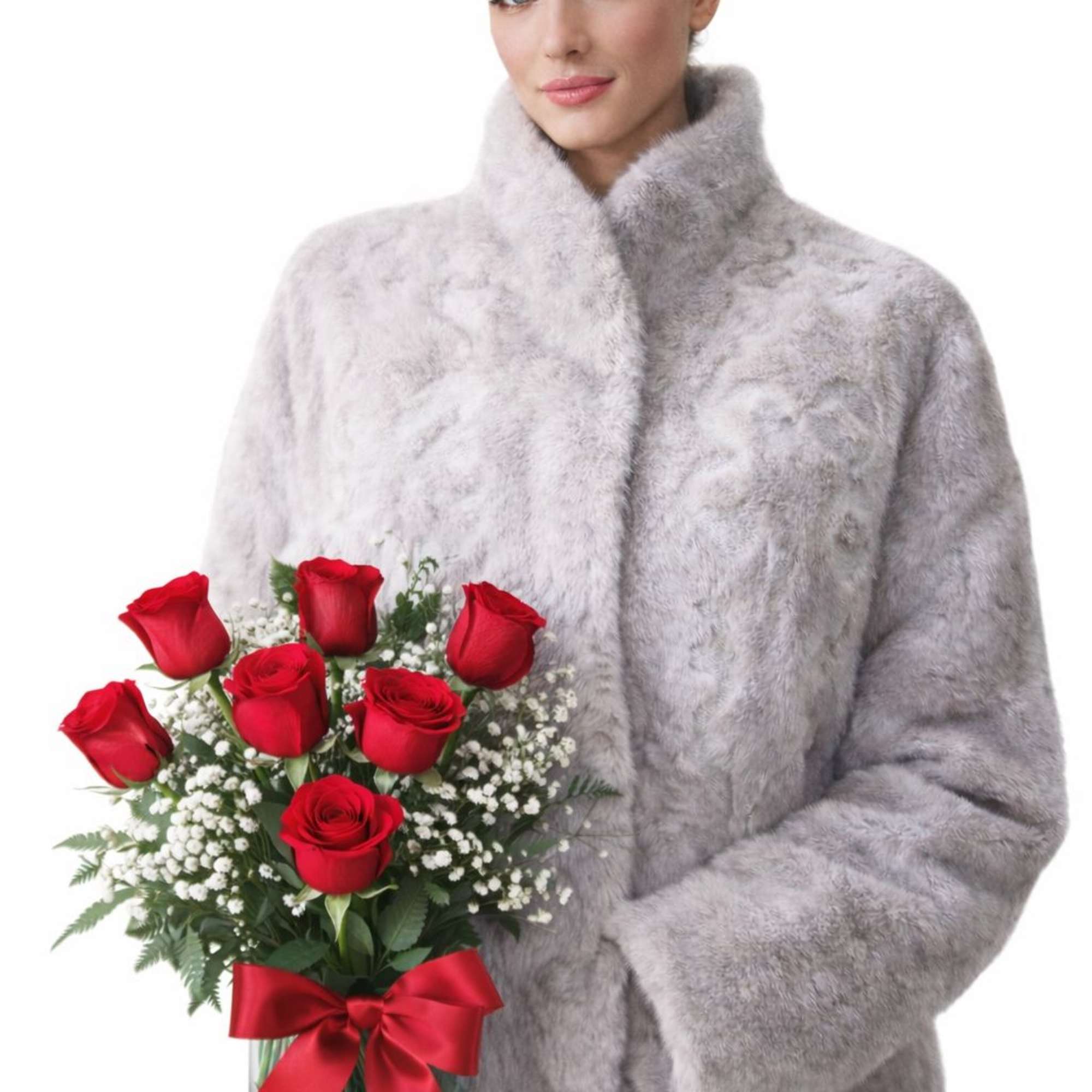 A timeless blend of fashion and romance.
Standard Package:
Luxurious faux fur coat with