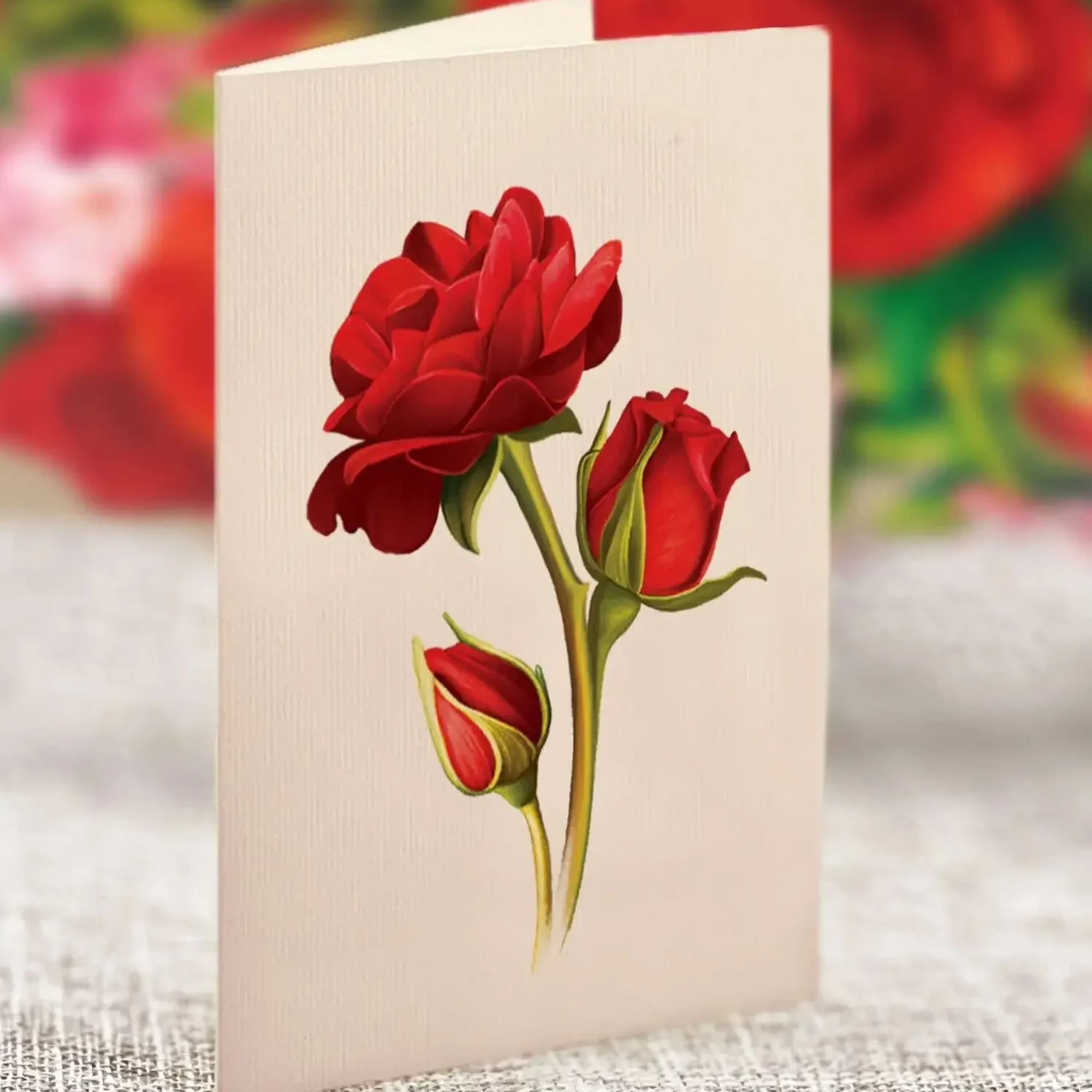 Effortlessly charming, the Mini Blooming Rose Bouquet is a burst of garden