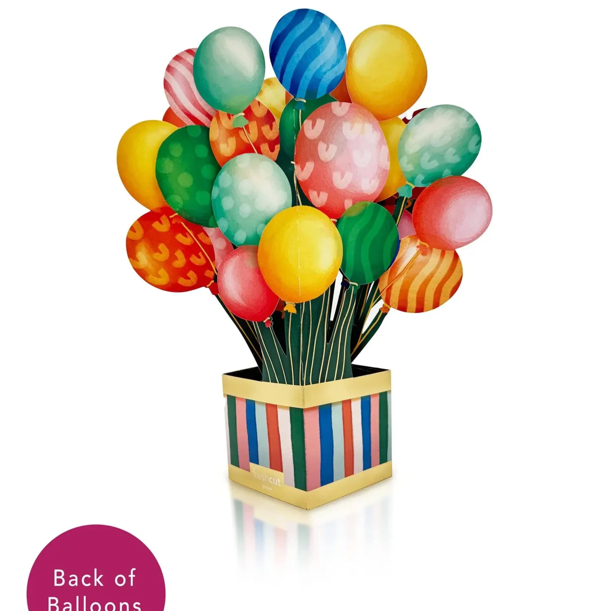 Celebrate their special day with our Birthday Balloons pop-up card! Shimmering with
