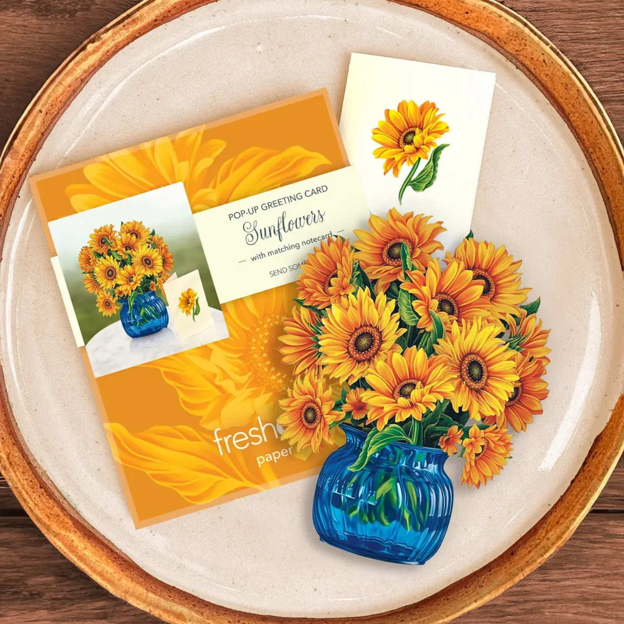 Bright, bold, and mini: FreshCut Paper&rsquo;s Van Gogh inspired, unwilting sunflowers cheer