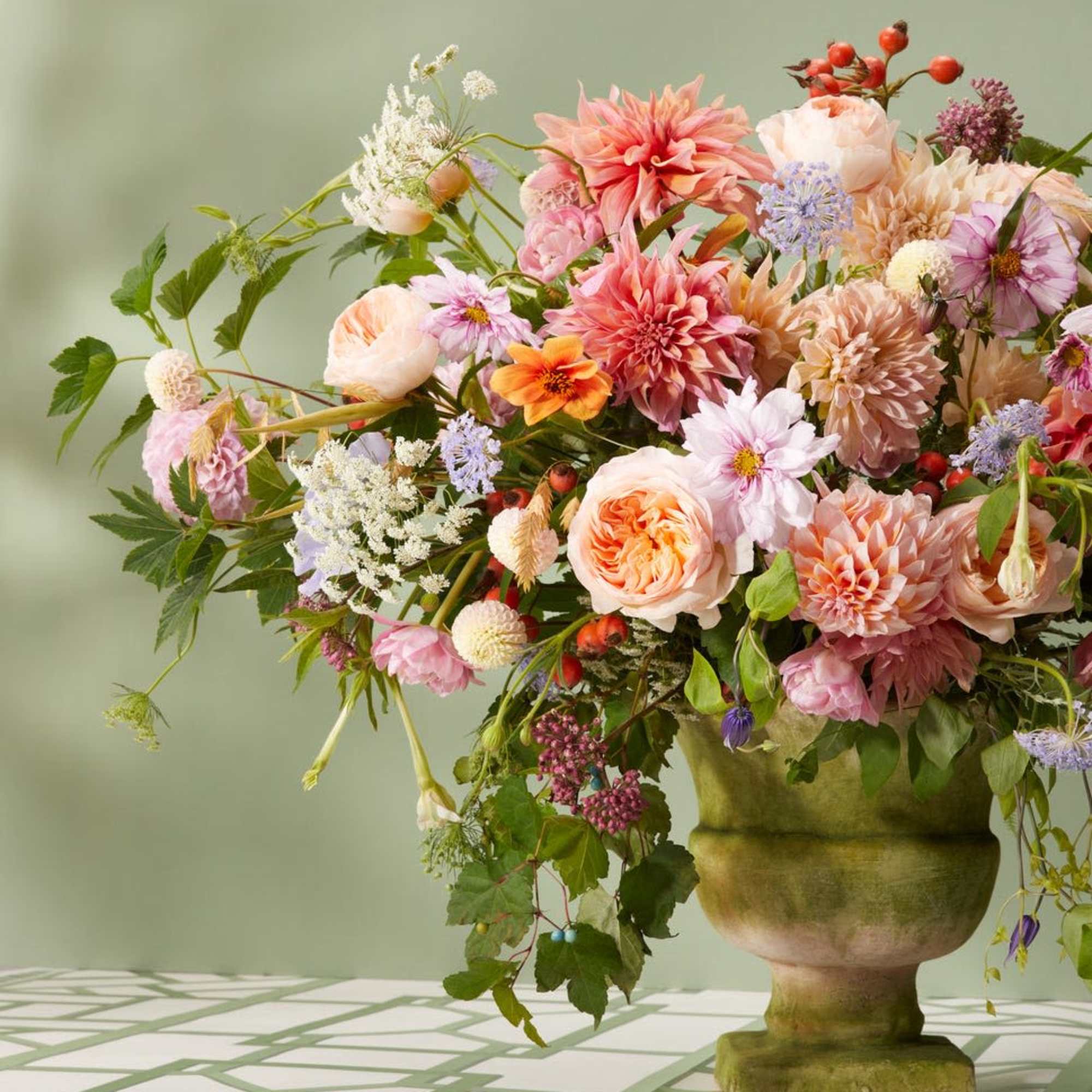 Custom seasonal arrangement with dynamic accents. We will make it easy to