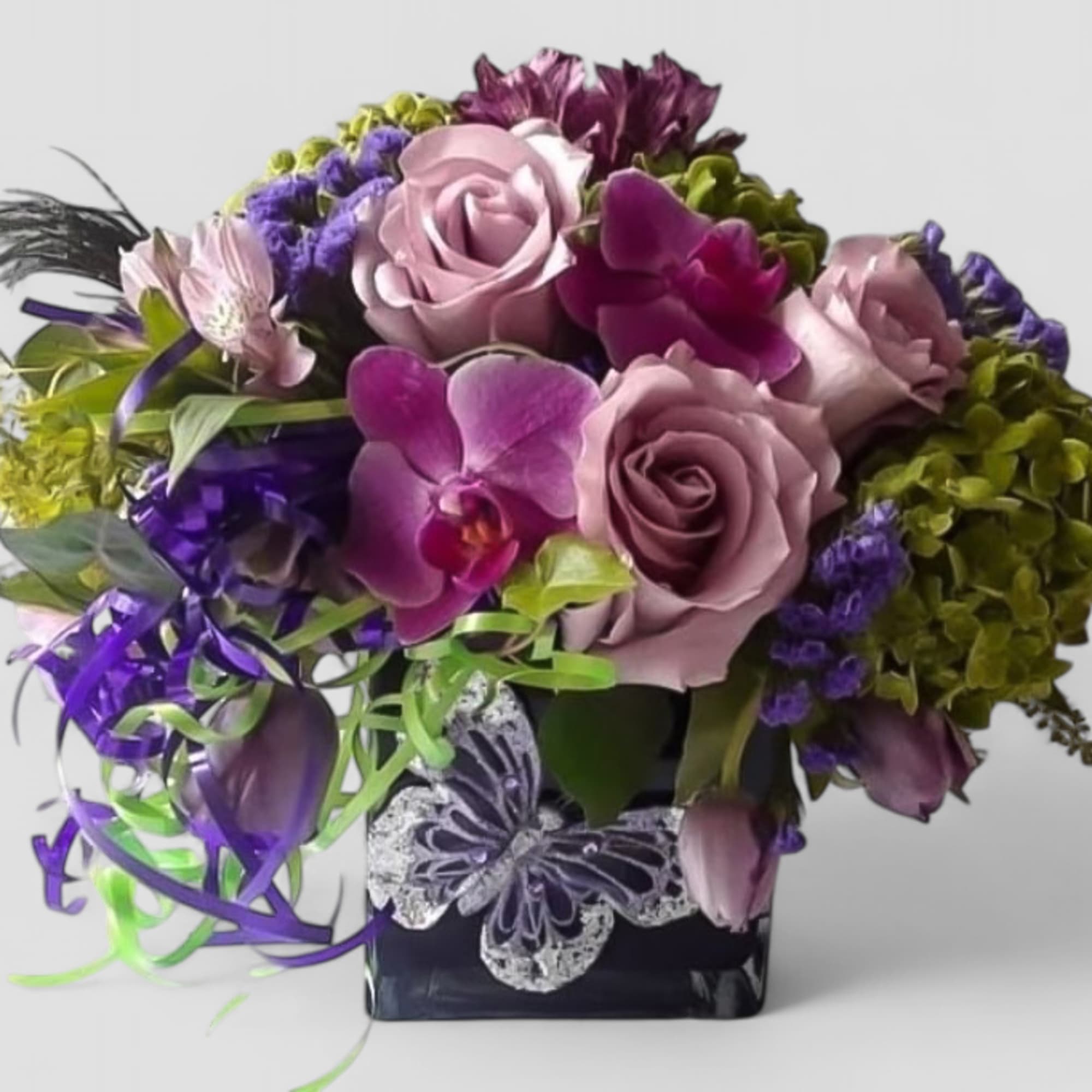 Designer's choice; made beautifully from my purple blossom selection of the day