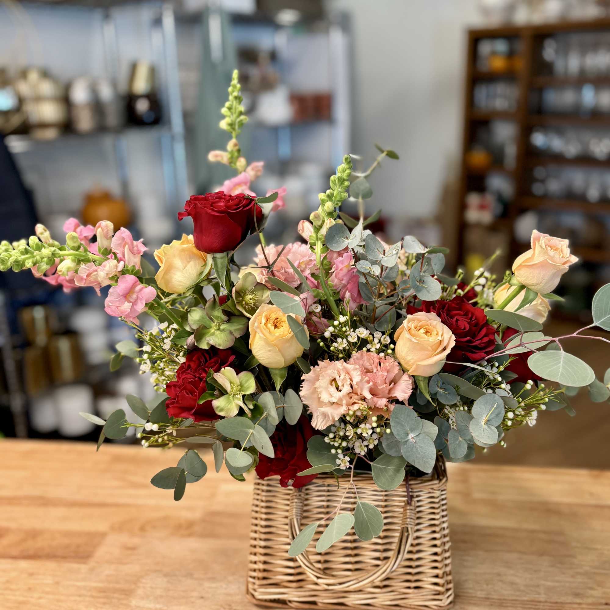 A unique flower gift for Valentine's Day screaming with love - an