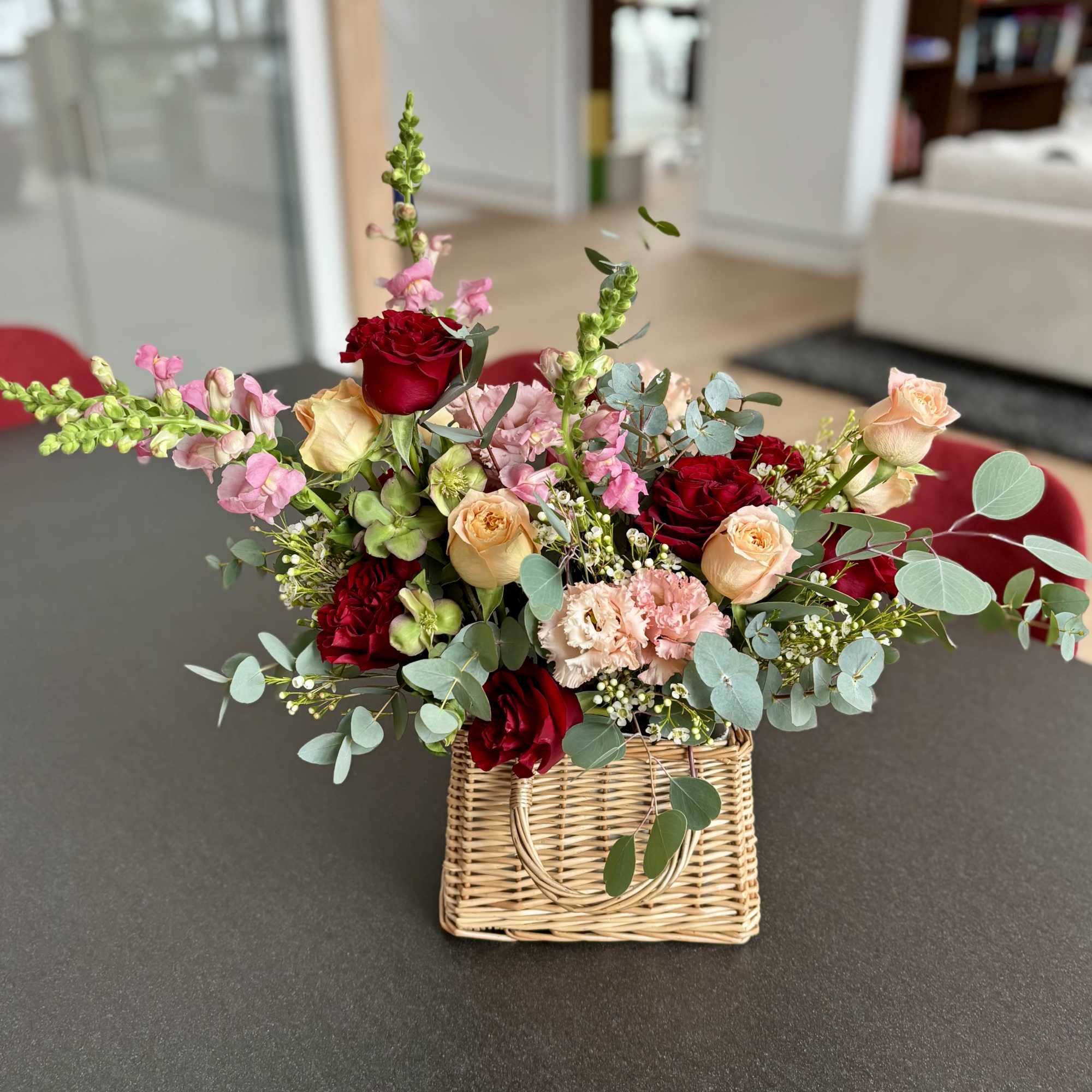 A unique flower gift for Valentine's Day screaming with love - an