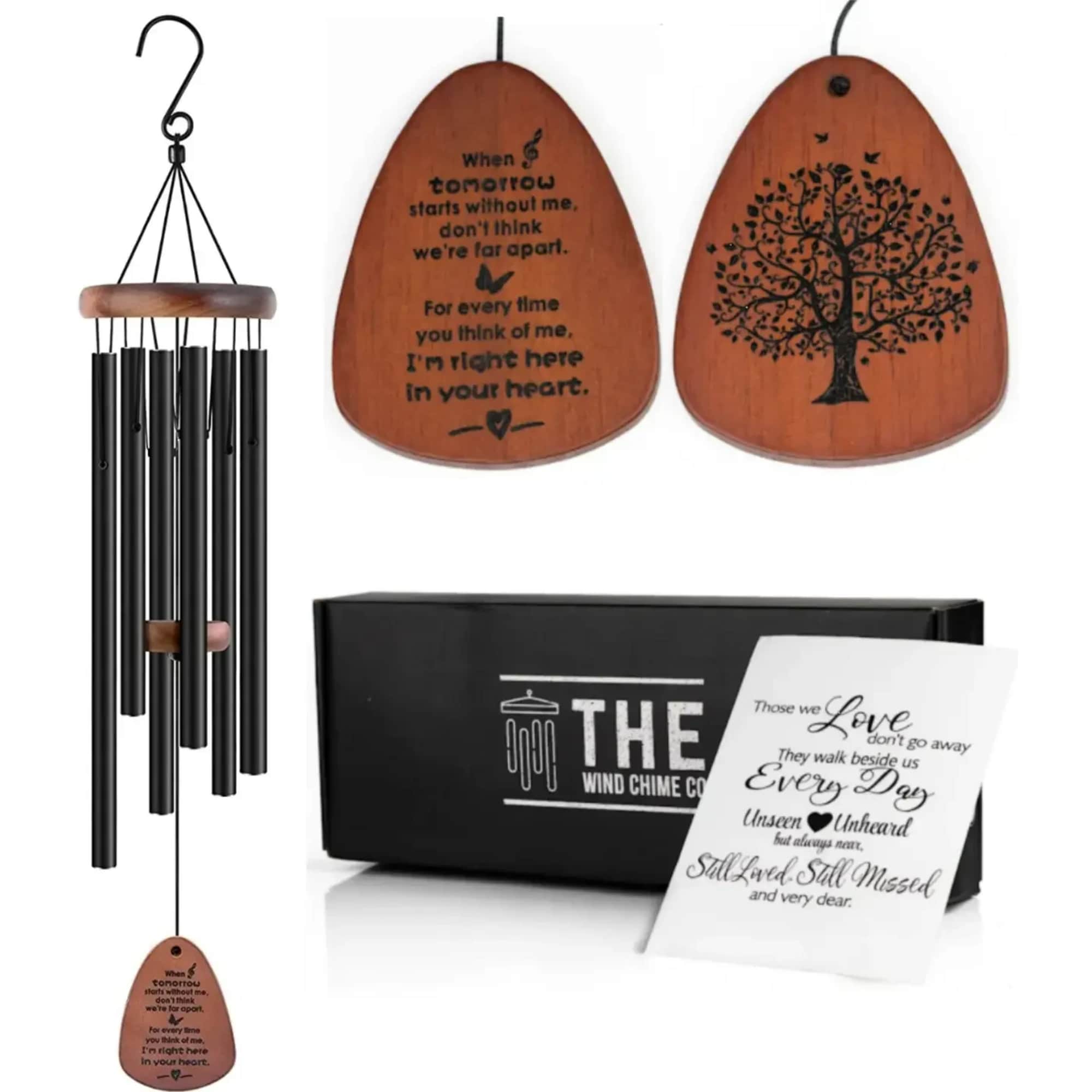 Express heartfelt sympathy with this 32-inch memorial wind chime. Its melodic tones