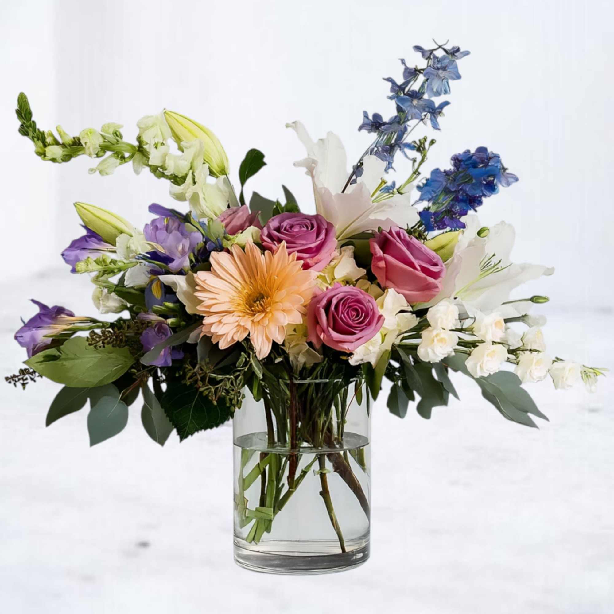 Open Horizon is a vibrant yet balanced floral arrangement designed with natural