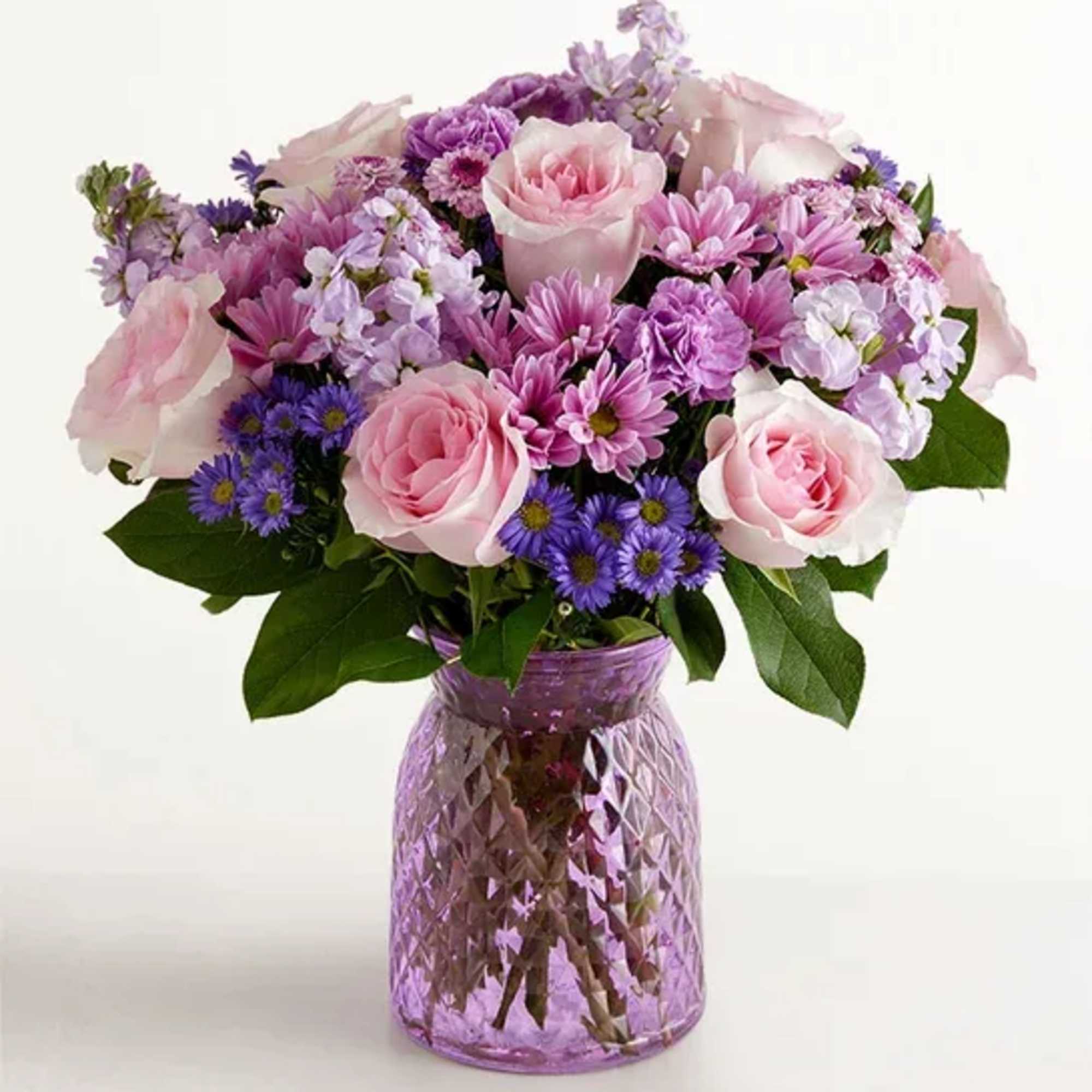 Just like a daydream. Our delightful lavender bouquet is gathered with accents