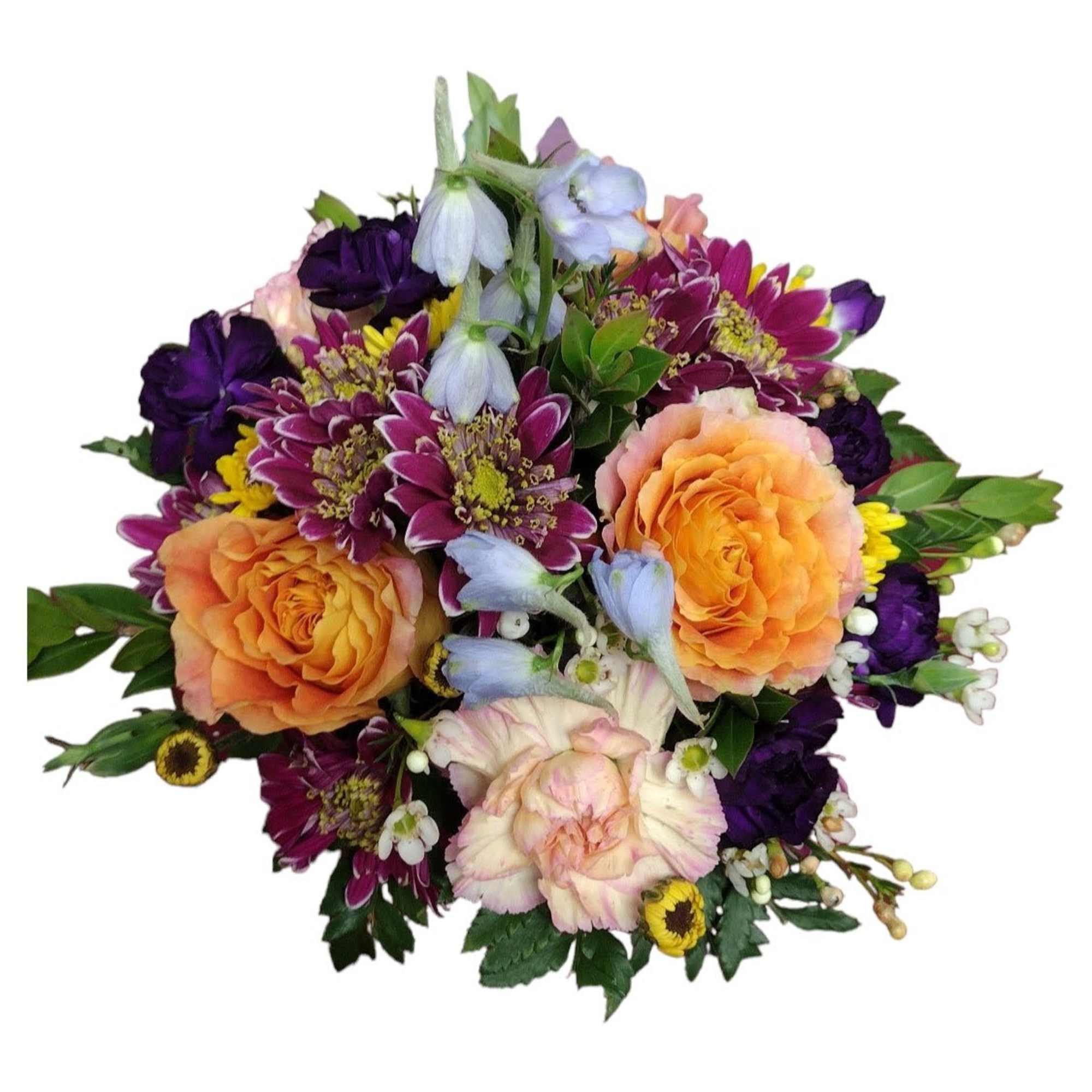 Pail of Posies is a charming floral arrangement presented in a delightful