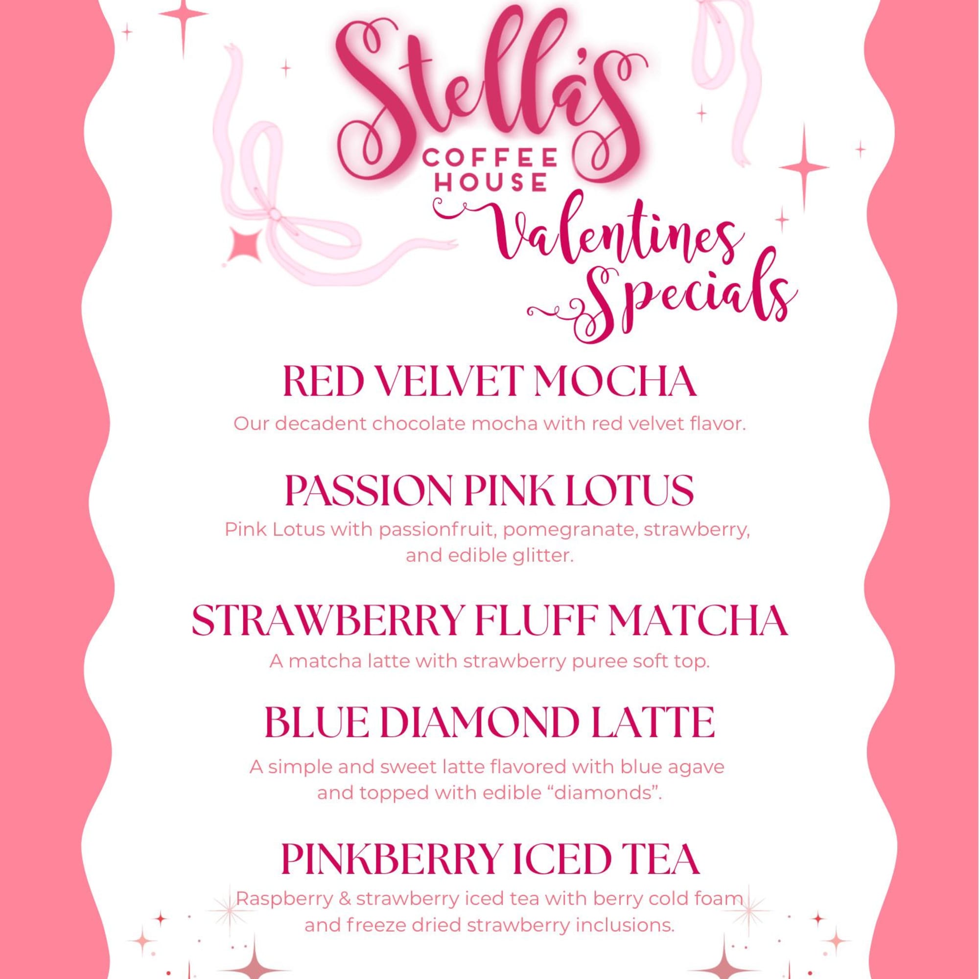 STRAWBERRY FLUFF MATCHA: A Matcha Latte with Strawberry Puree Soft Top 

Nothing