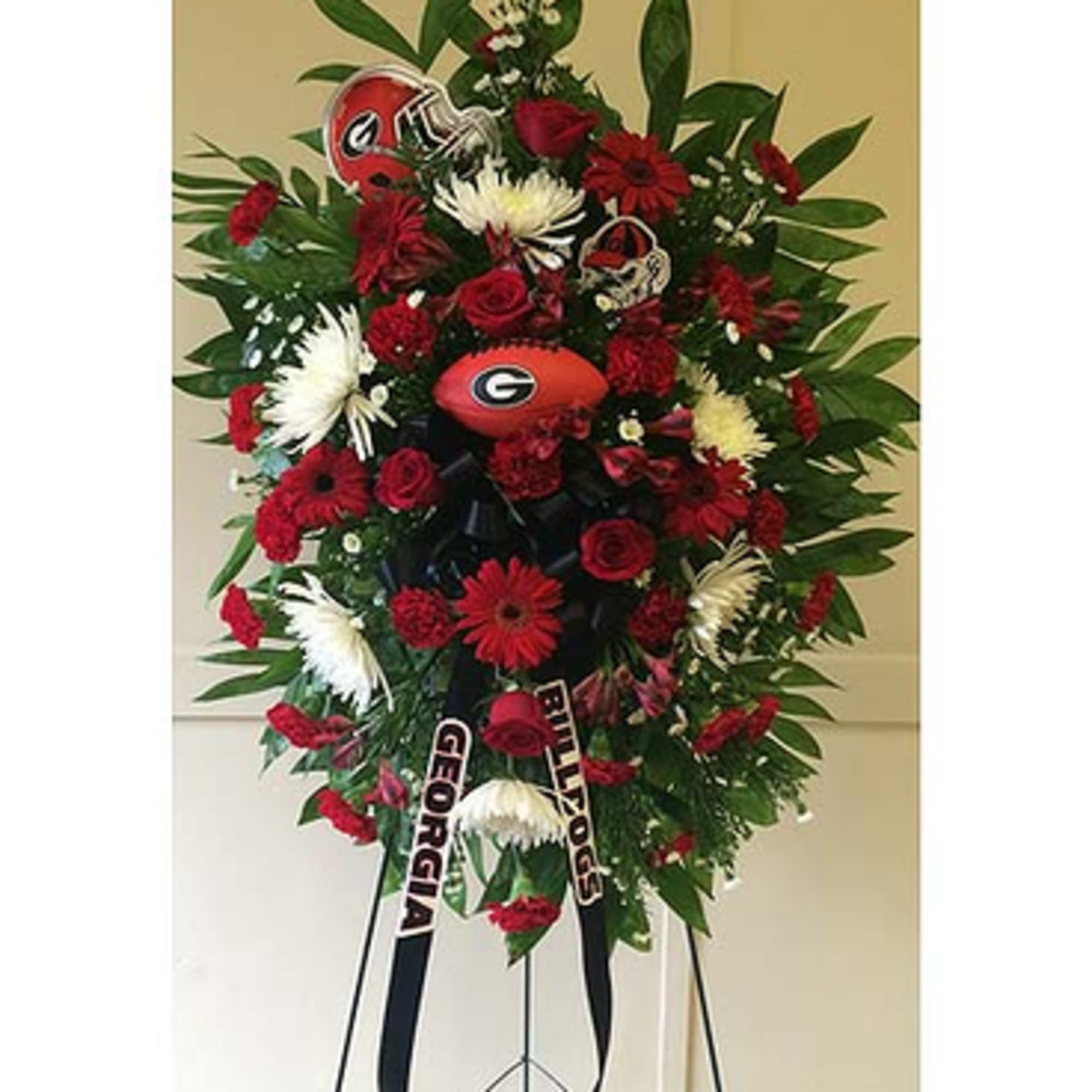 This spray was designed for a fan of the Georgia Bull Dogs.