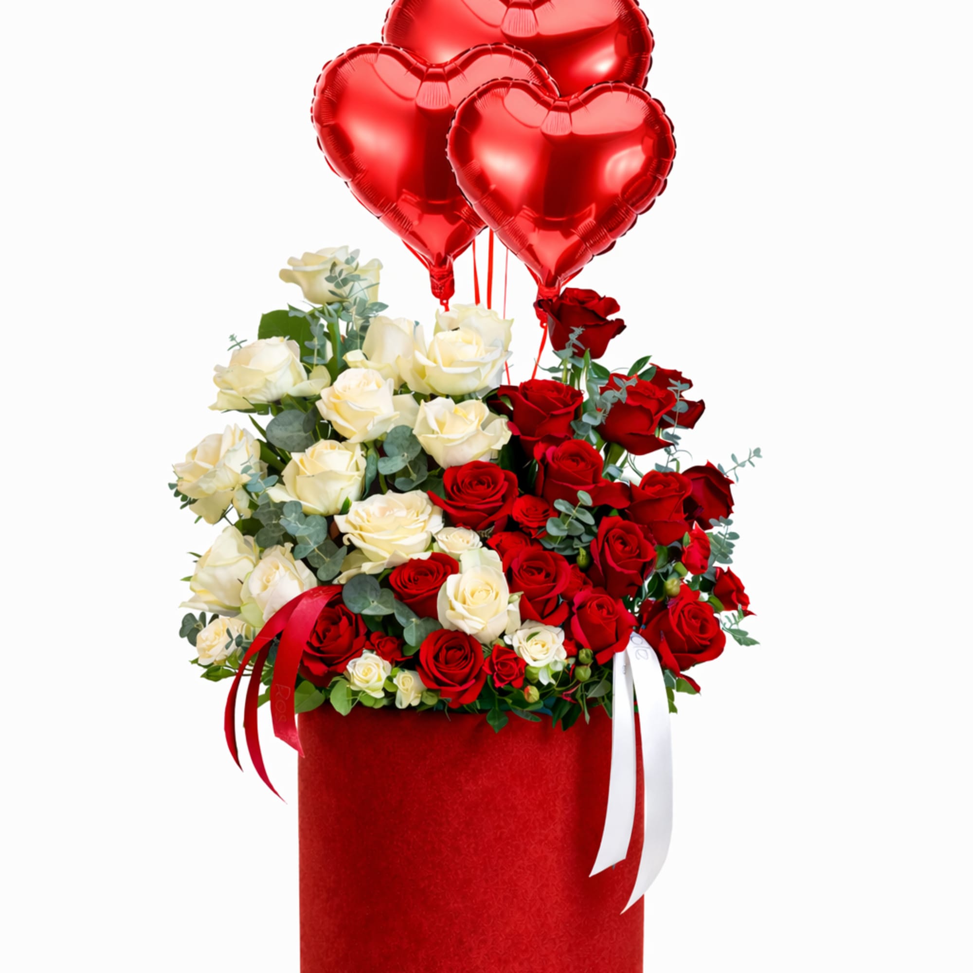 A powerful and elegant floral composition designed to express love in its